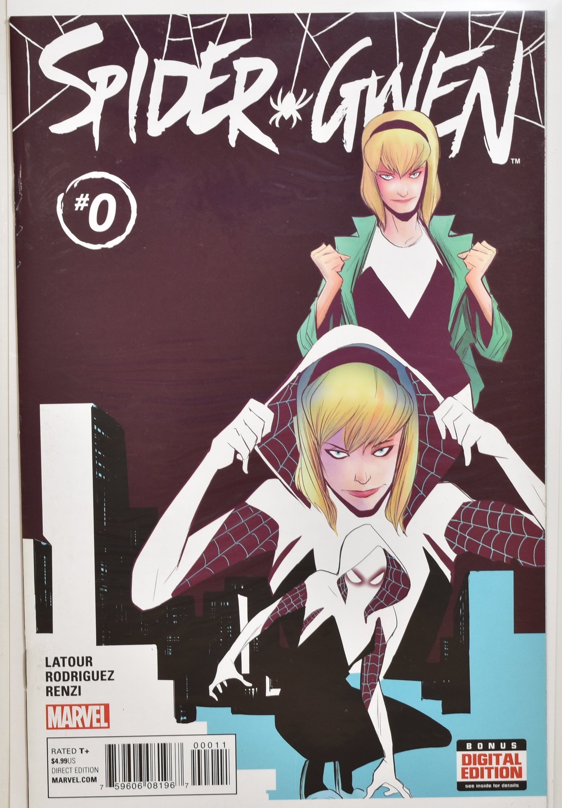 Spider Gwen 0 Comic Book Marvel Comics