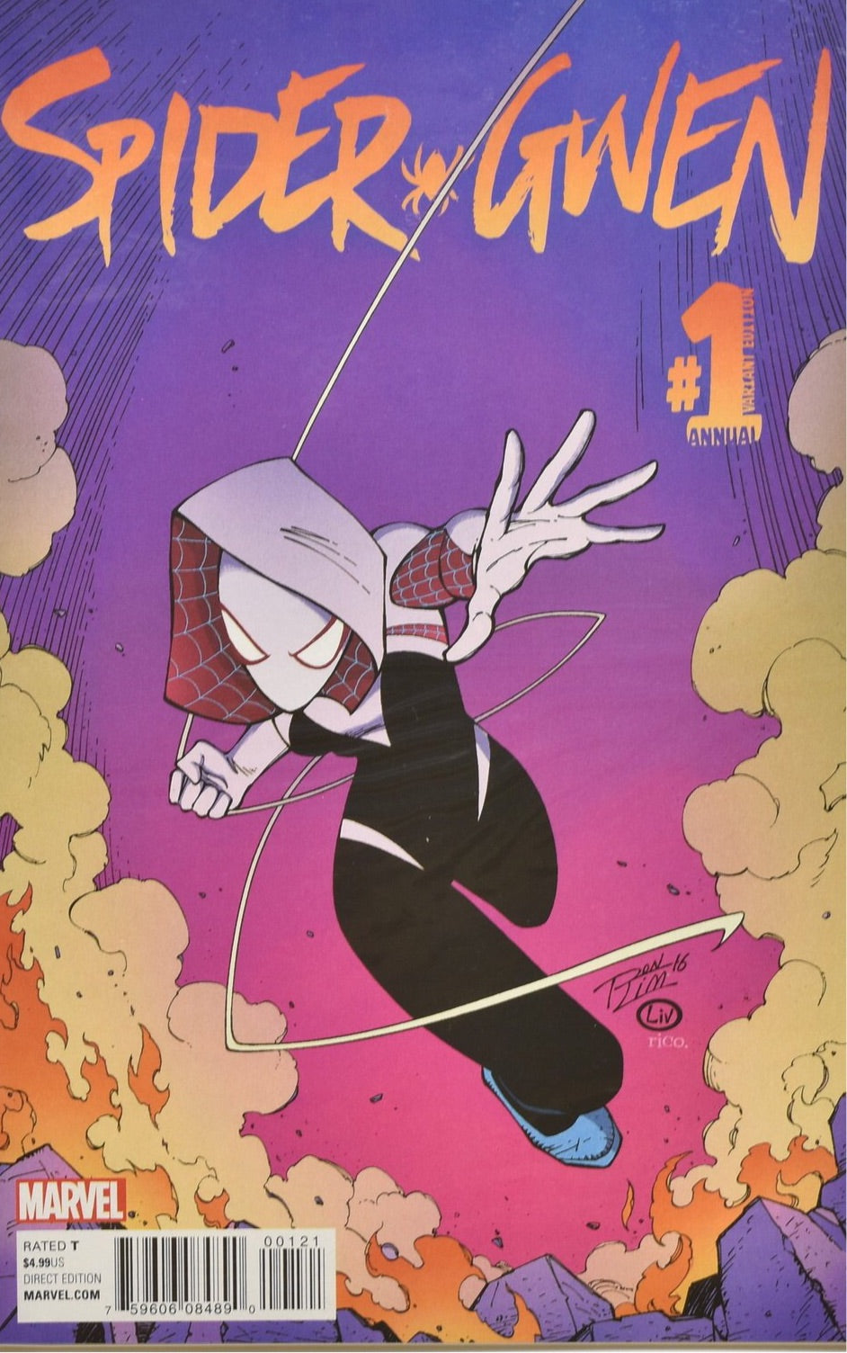Spider Gwen 1 Variant Edition Comic Book Marvel Comics