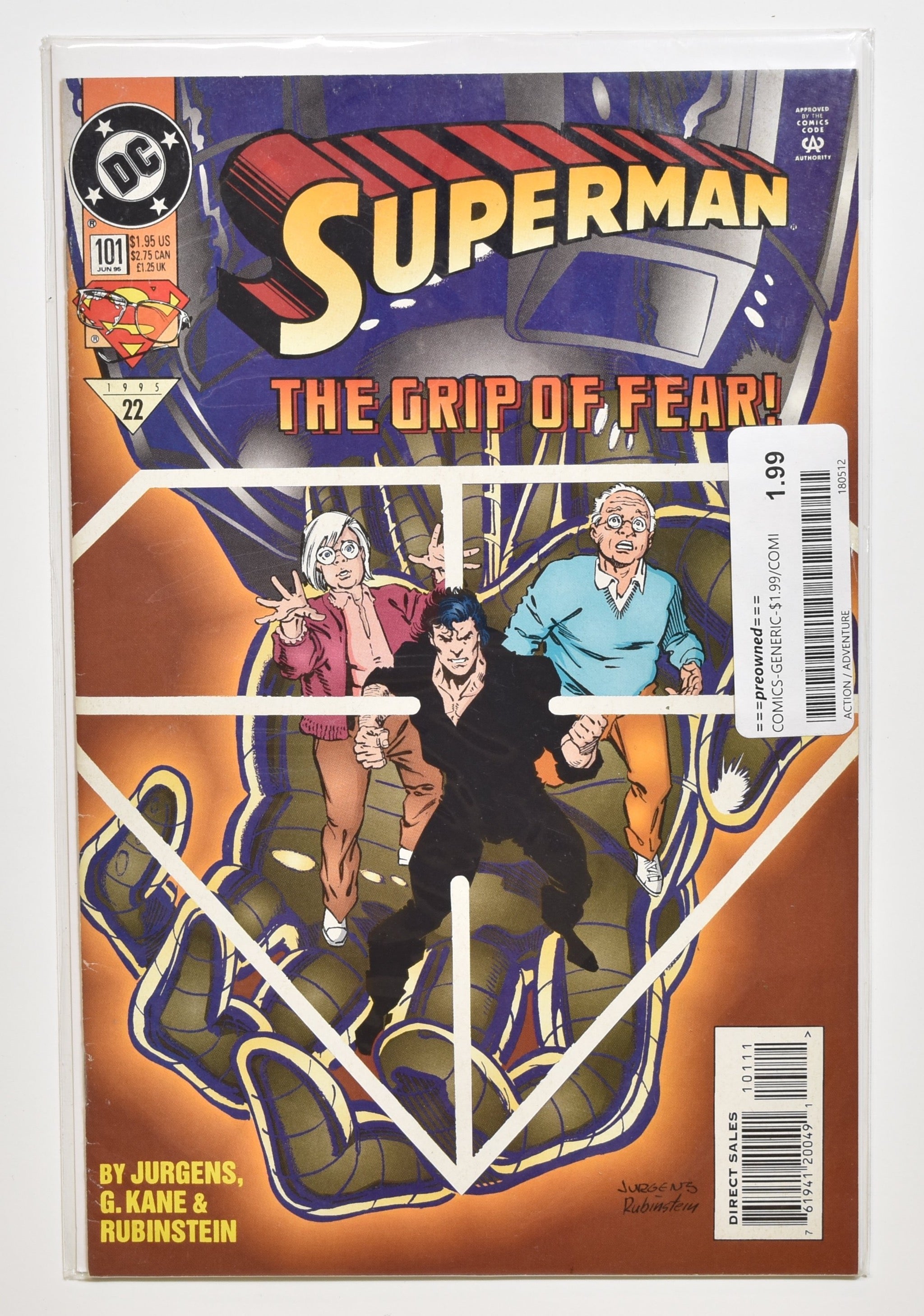 Superman The Grip of the Fear 101 Dc DC Comics 1995 22