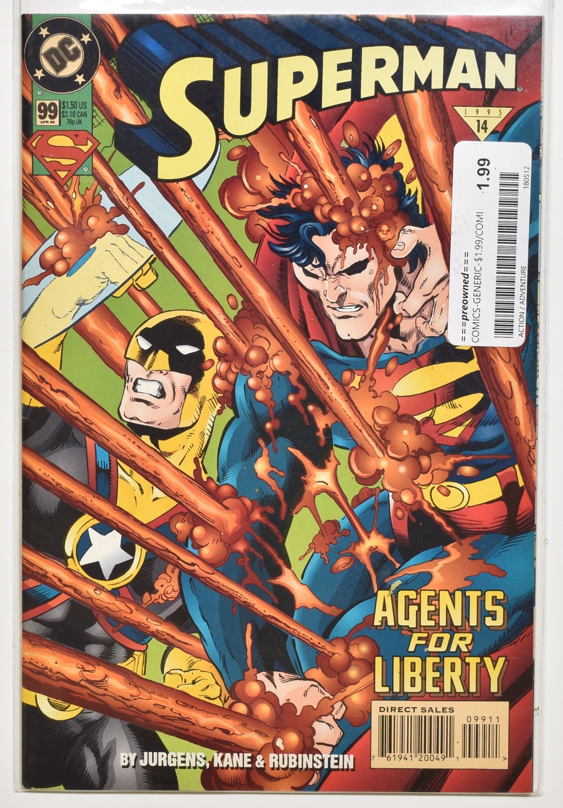 Superman Dc Comics 99 1995 14 Agents For Liberty