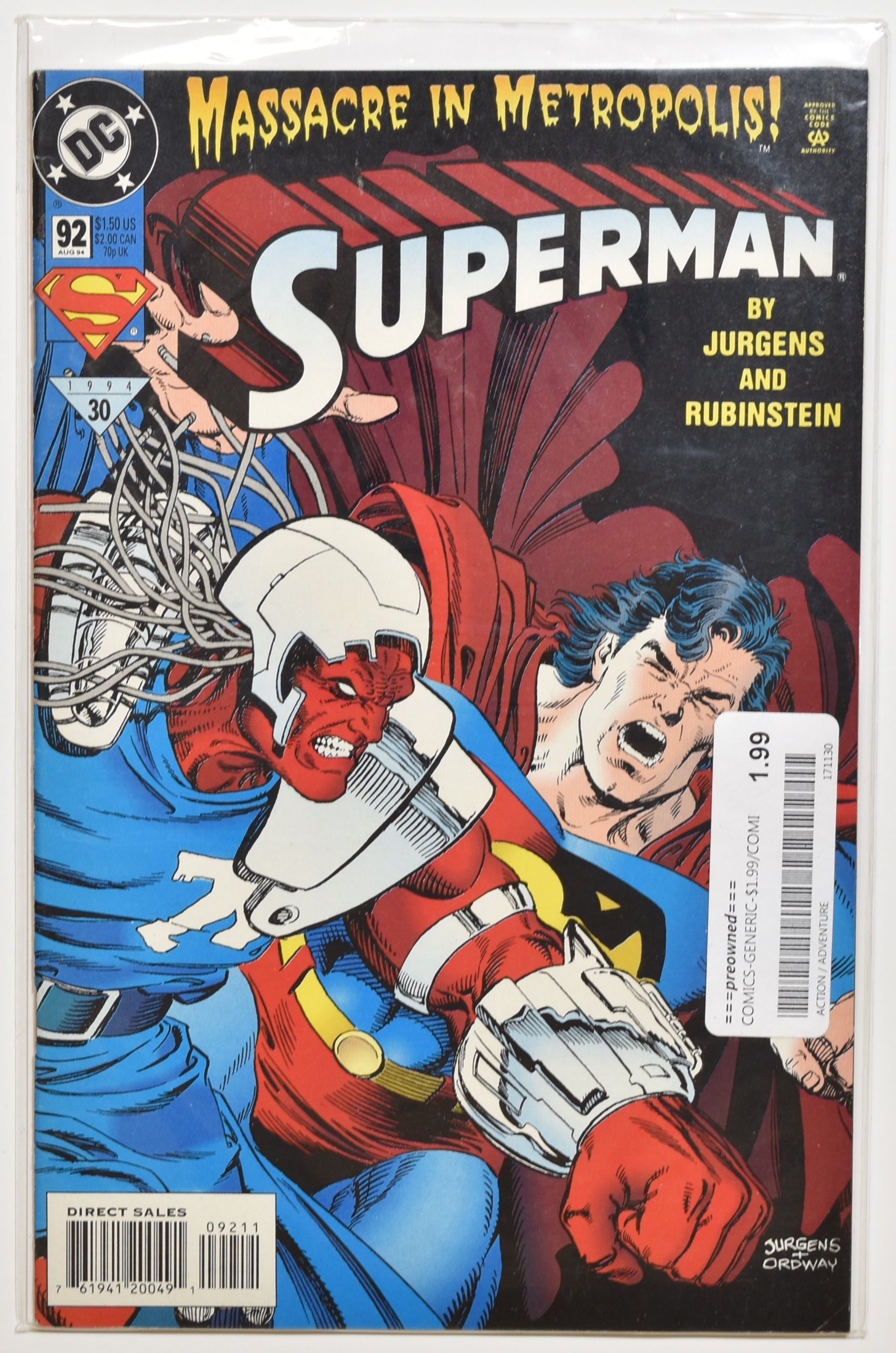 Superman 92 Comic Book Dc Comics