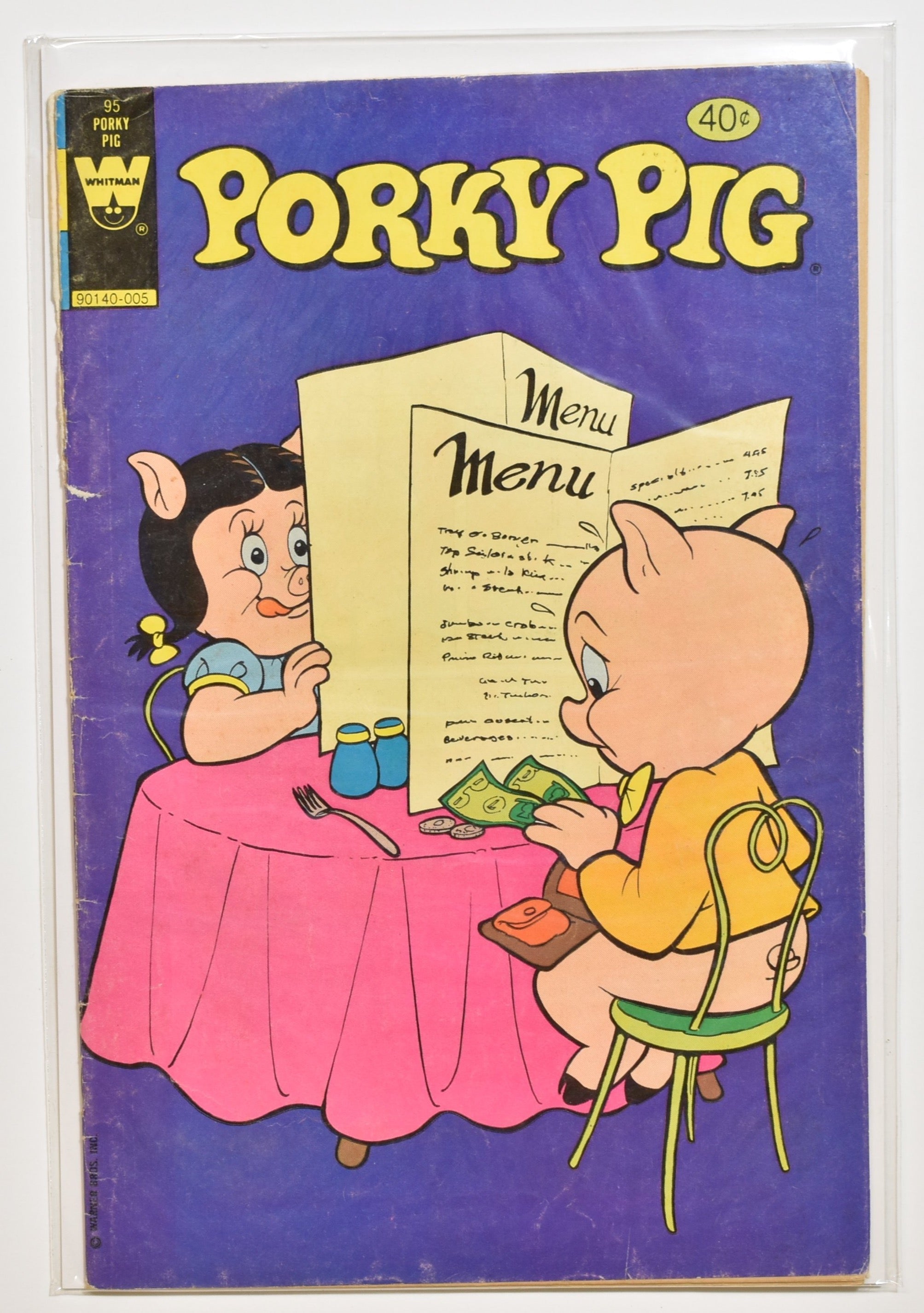 Porky Pig Comic Book 90140- 005 Menu