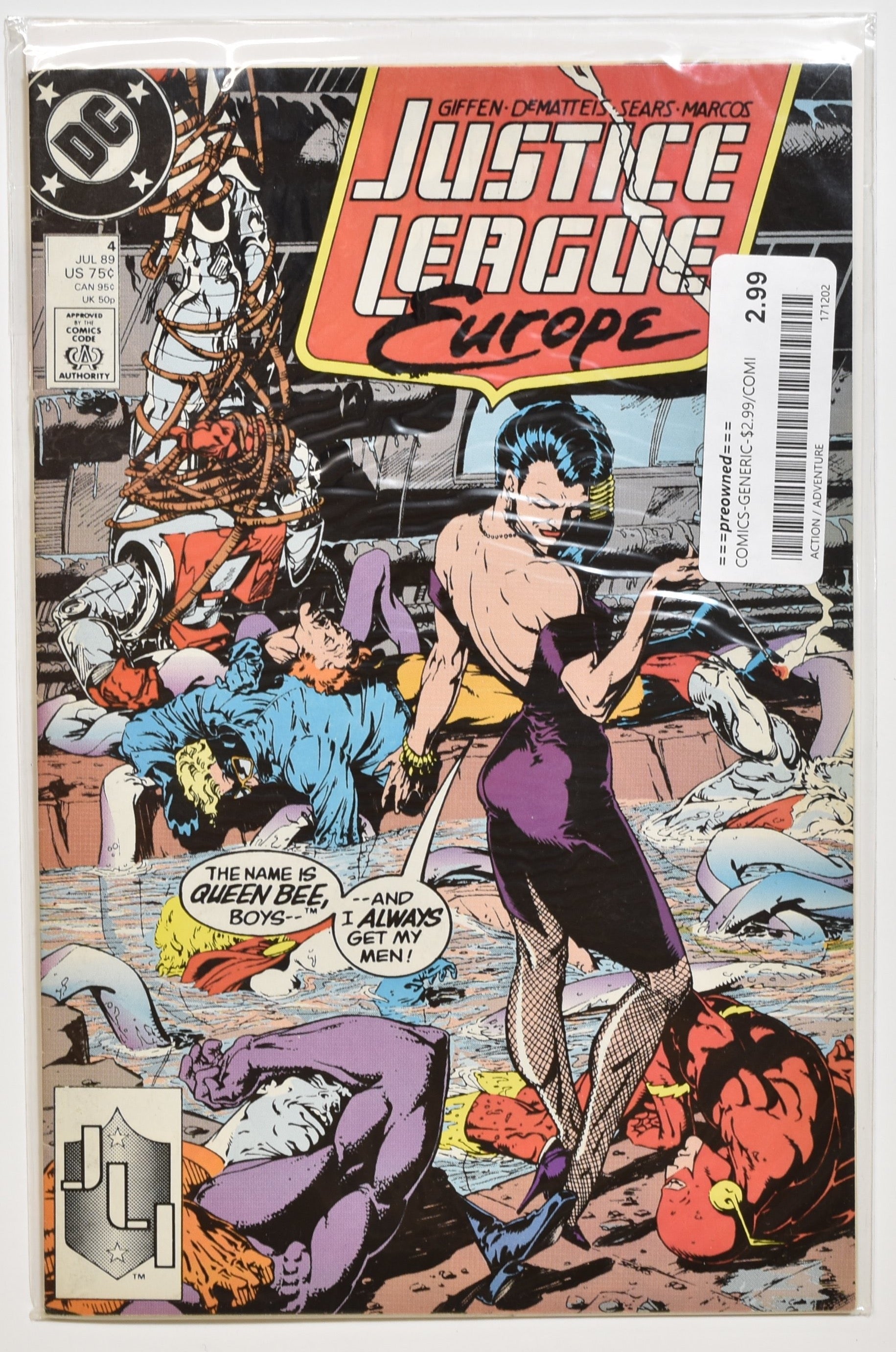 Justice Leaglie Europe Comic Book July 4