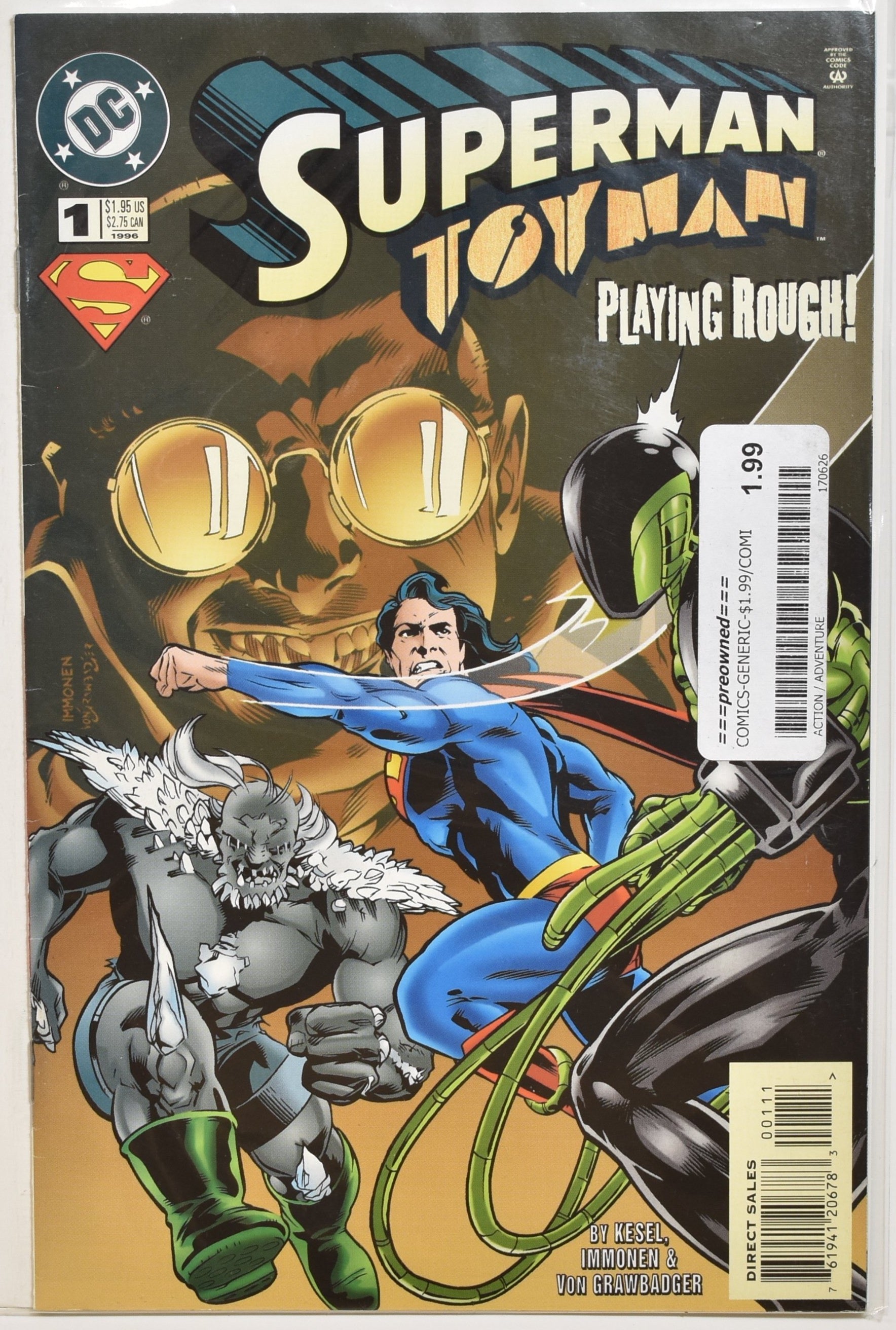Superman toy man Comic Book 1 Dc Comics