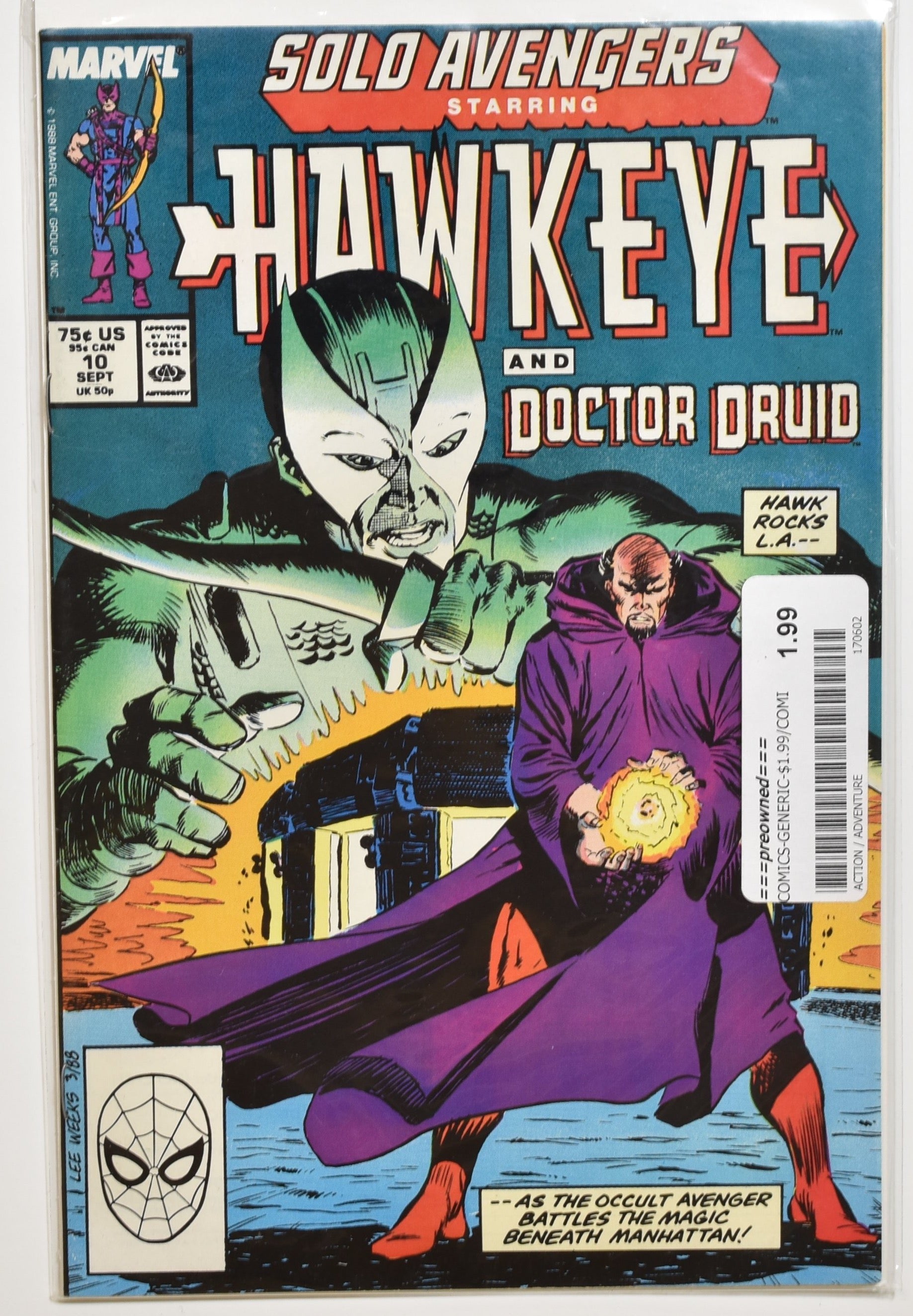 Hawkeye and Doctor Drud Comic Book 10 Sept Marvel