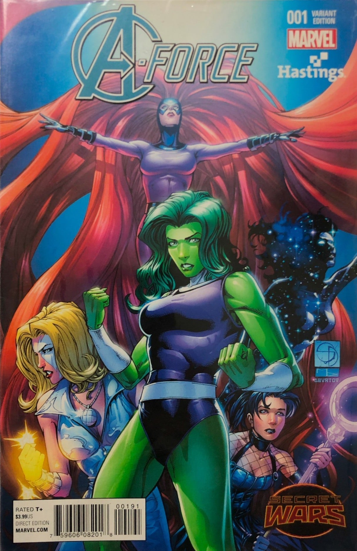 A Force 001 Marvel Hastings Variant Cover