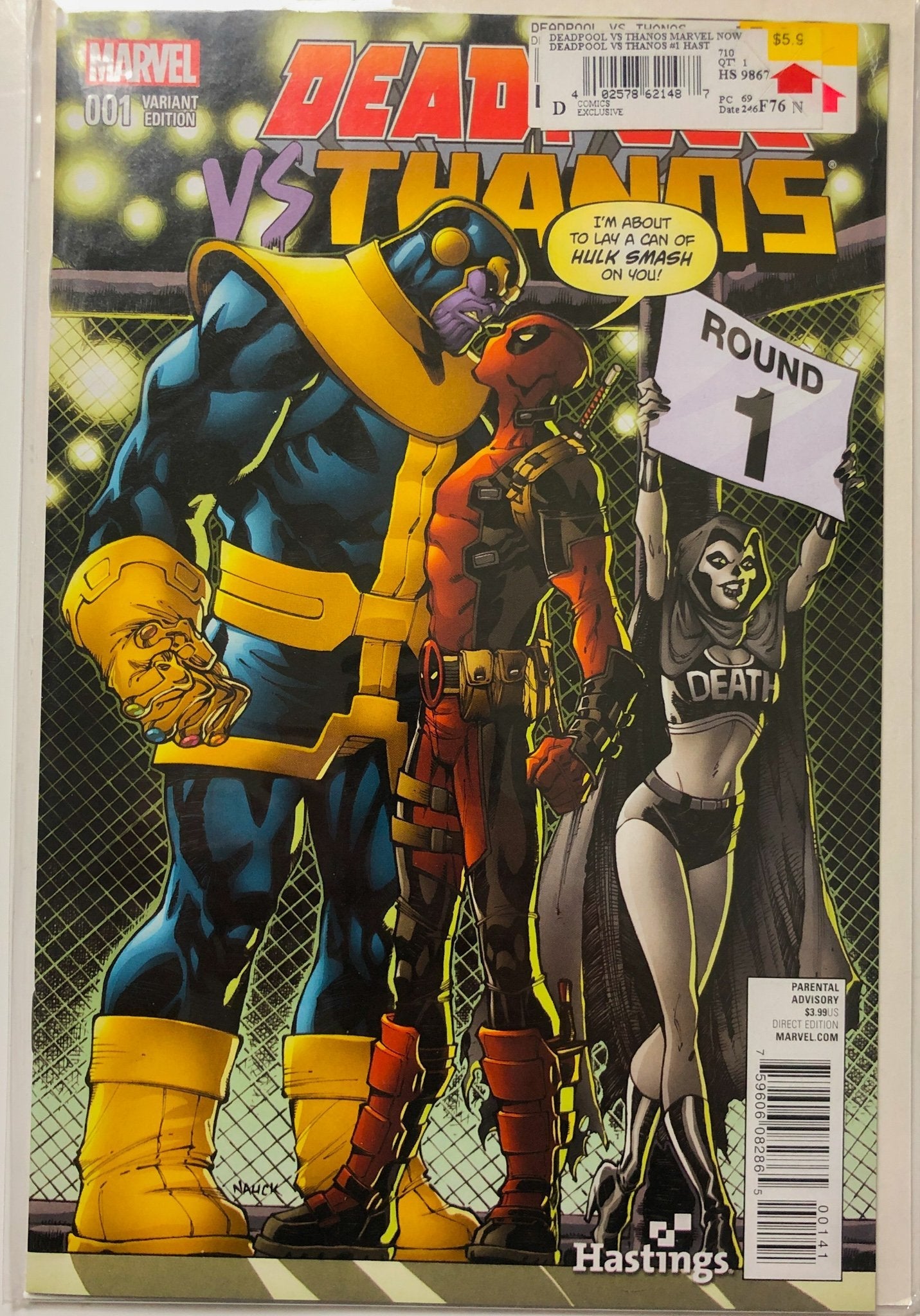 Deadpool Vs Thanos 001 Variant Edition Round 1