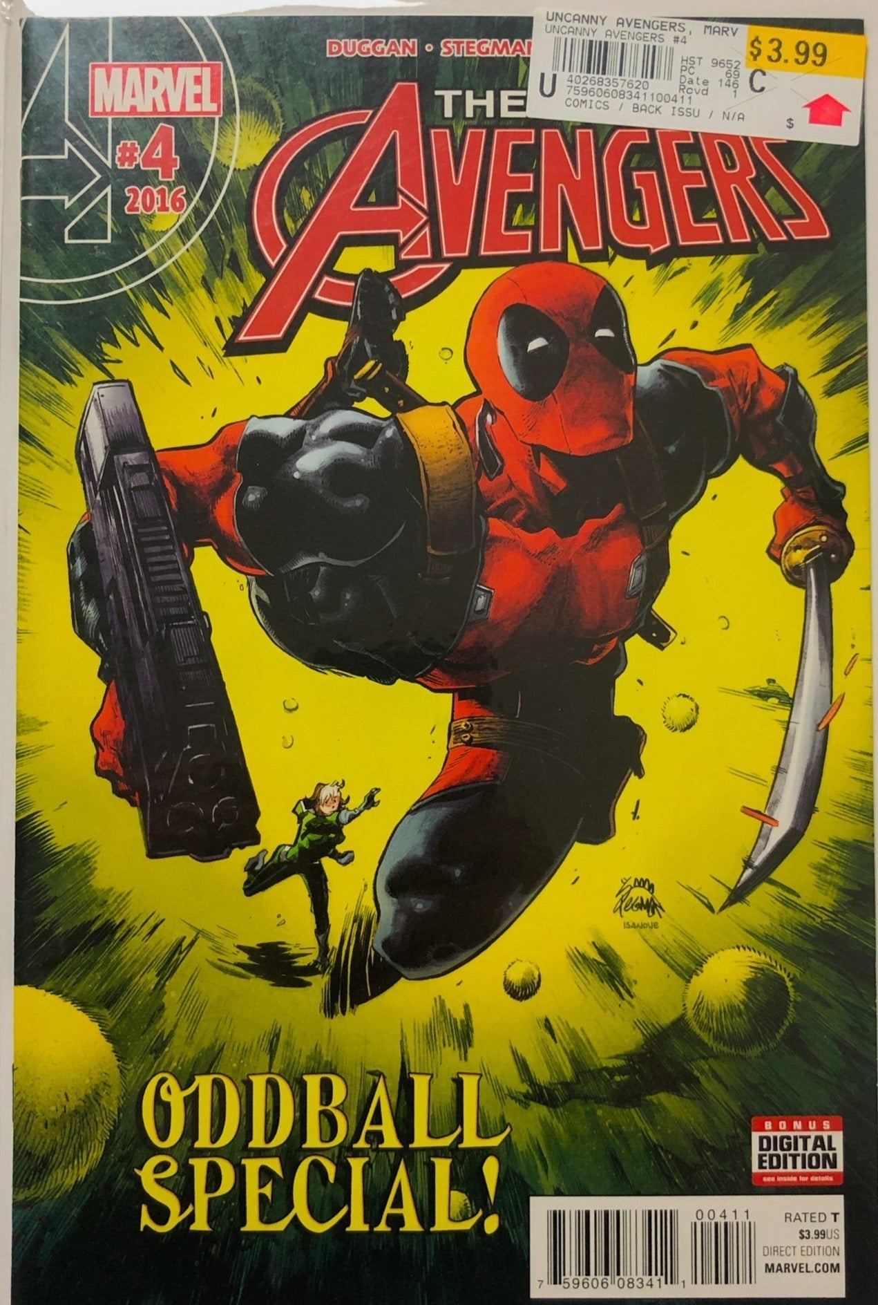 The Avengers 4 Odd Ball Special Comic Deadpool Cover