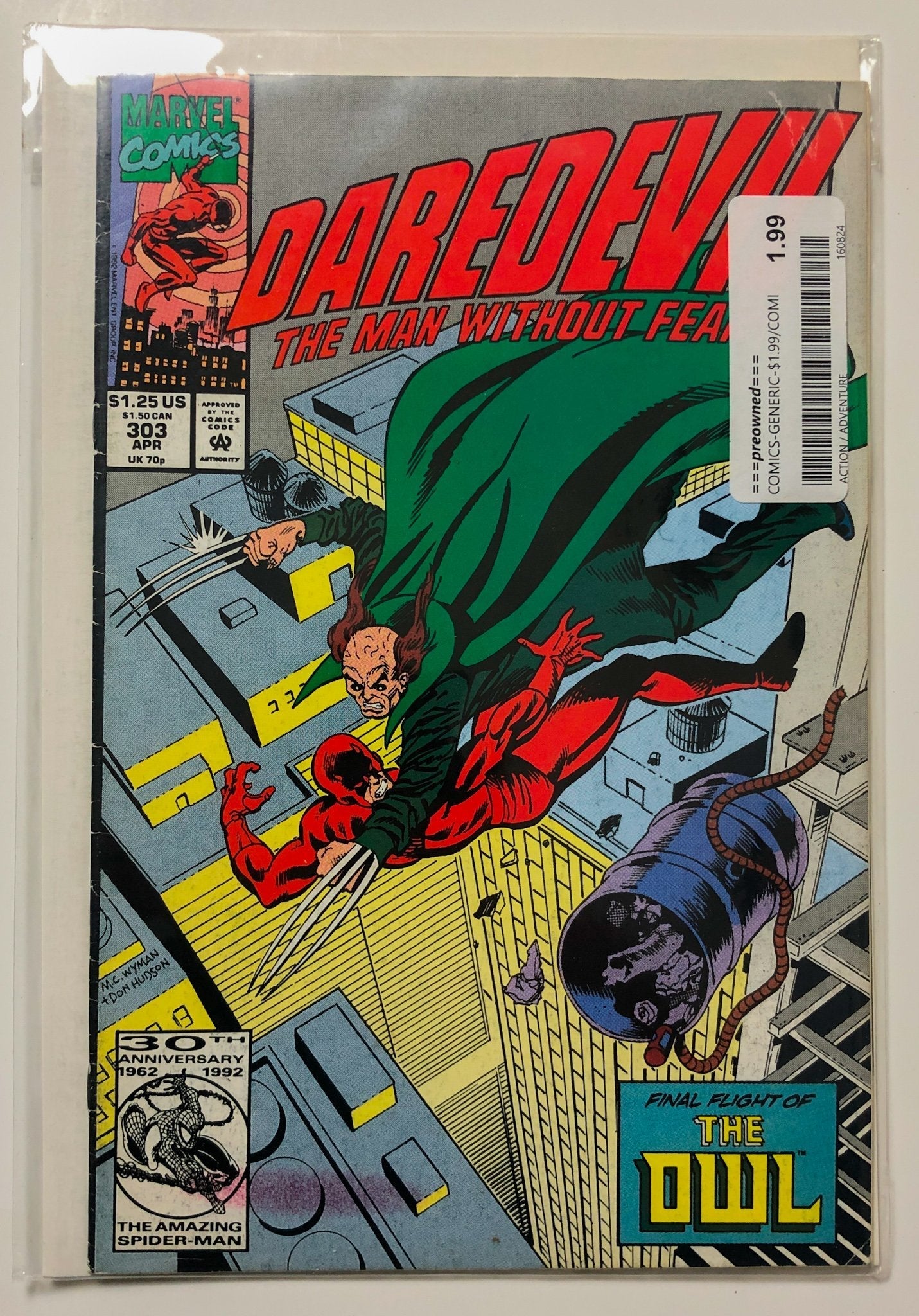 Dare Devil 303 The Man Without Fear Comic