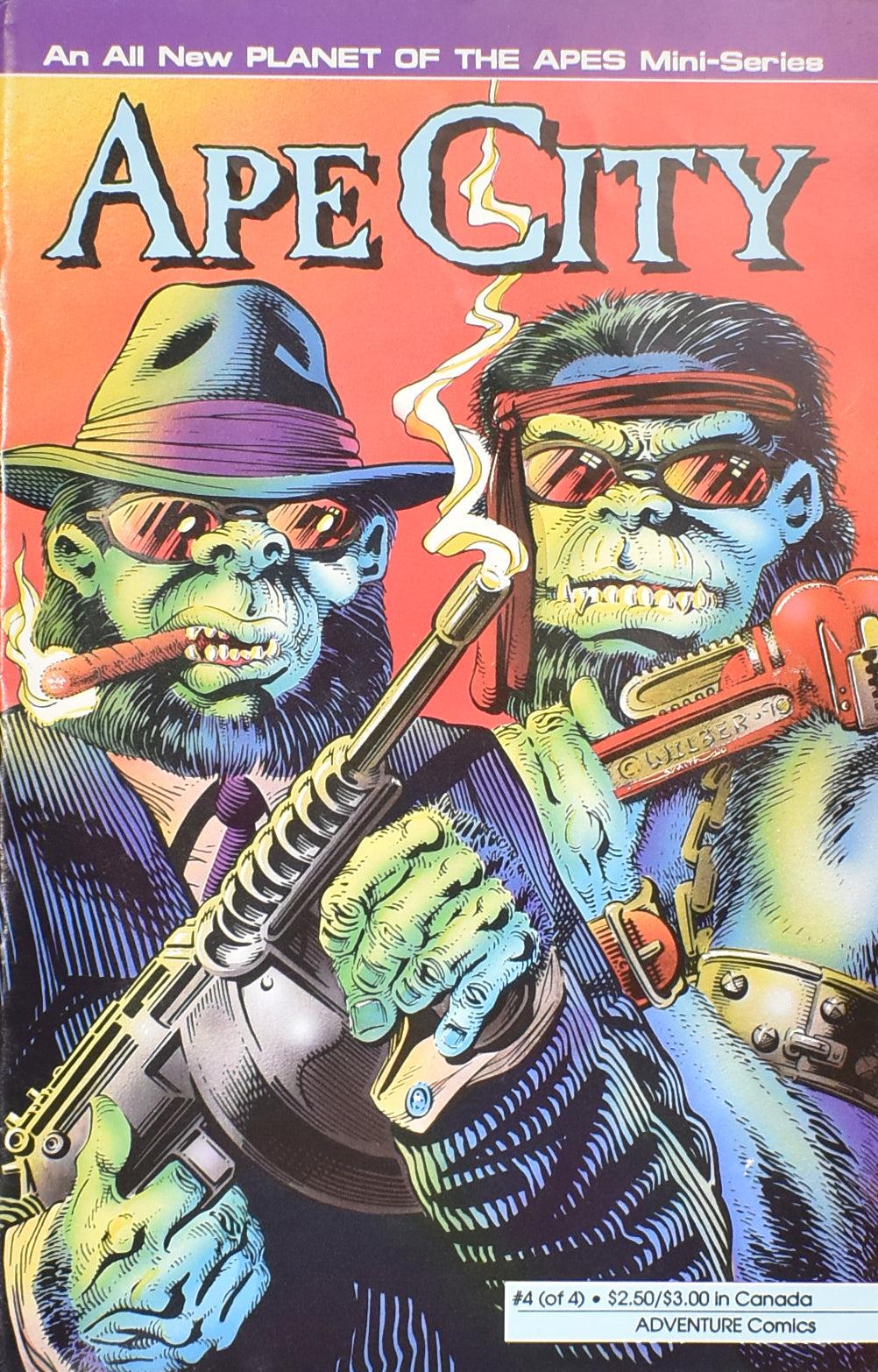 Ape City 4 1990 Comic Book Adventure Comics