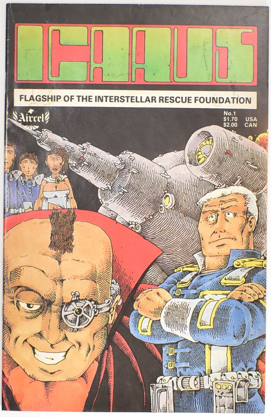 ICAAUS Airrel Comic Book Flagship of the Interstellar Rescue Foundation Issue 1
