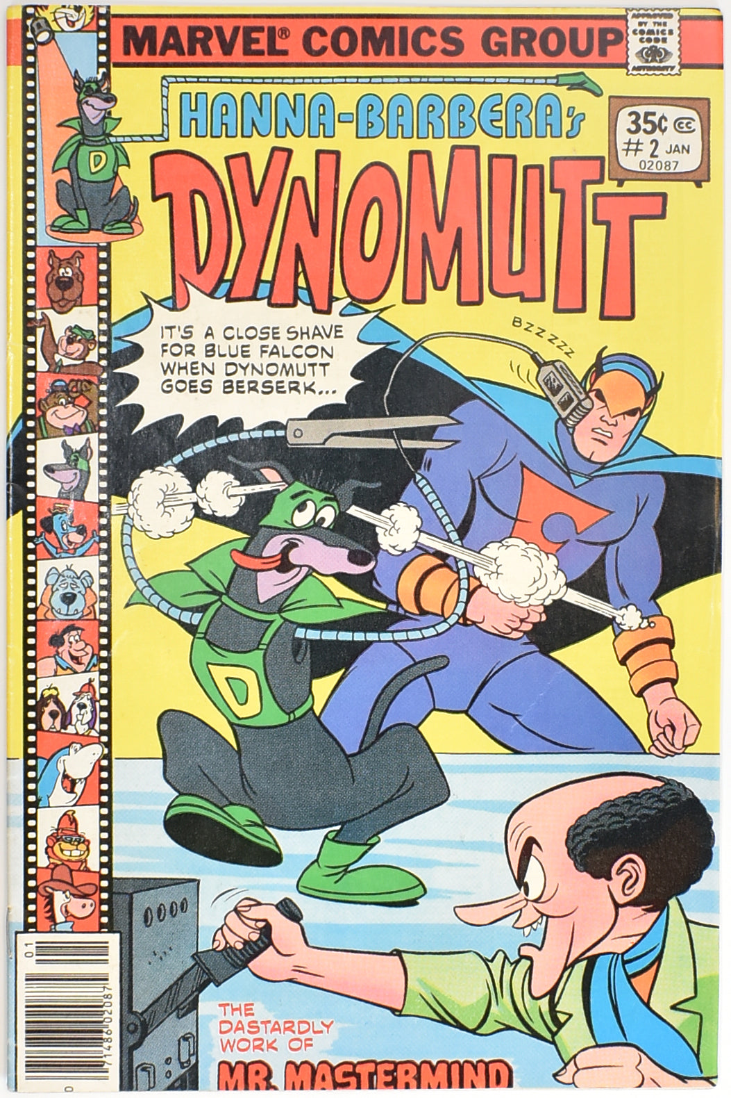 Hanna Barbera Dynomutt 2 Jan 02087 Mr Mastermind