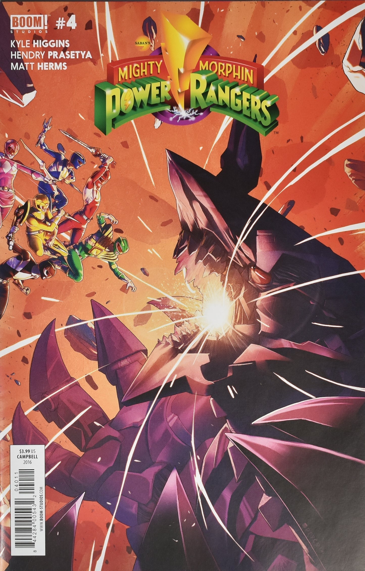 Mighty Morphin Power Rangers Comic 4 Boom Studios