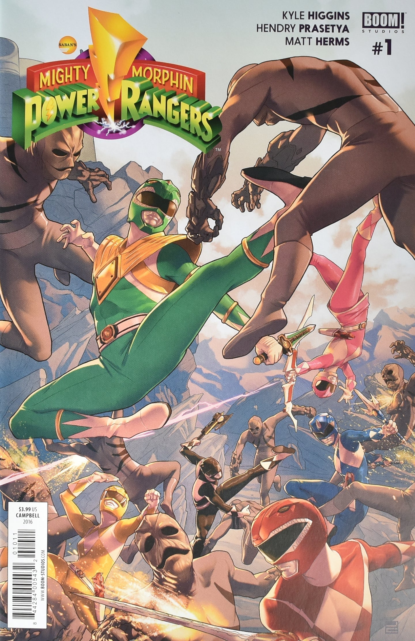 Mighty Morphin Power Rangers 1 Boom Studios Comic Book