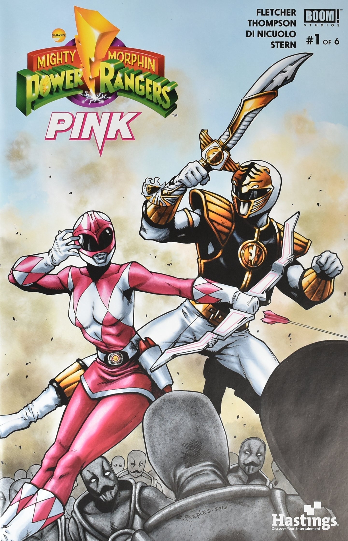 Mighty Morphin Power Rangers 1 Boom Studios Comic1 of 6 Hastings Variant