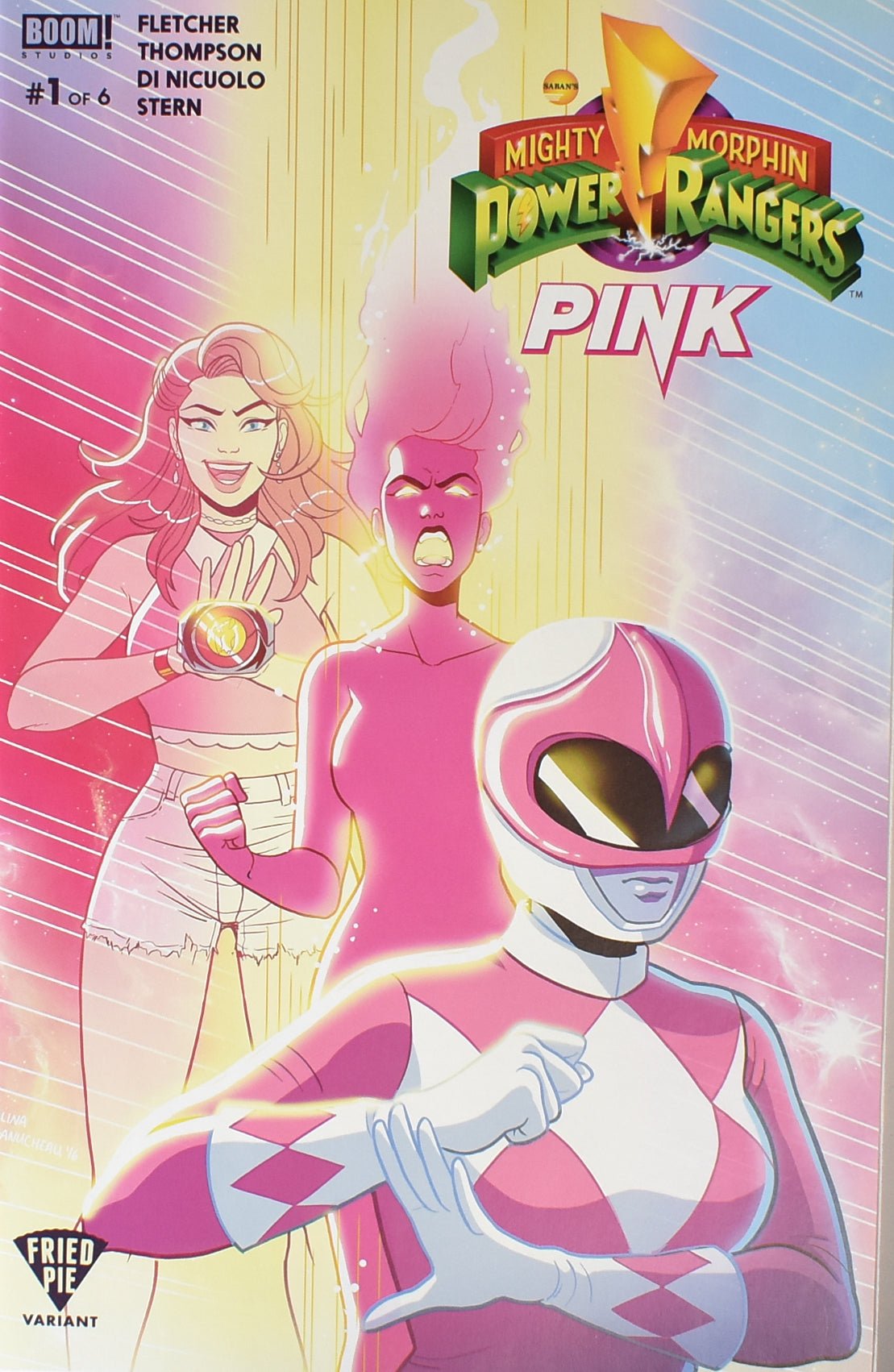 Mighty Morphin Power Rangers 1 PINK Boom Studios Fried Pie Variant