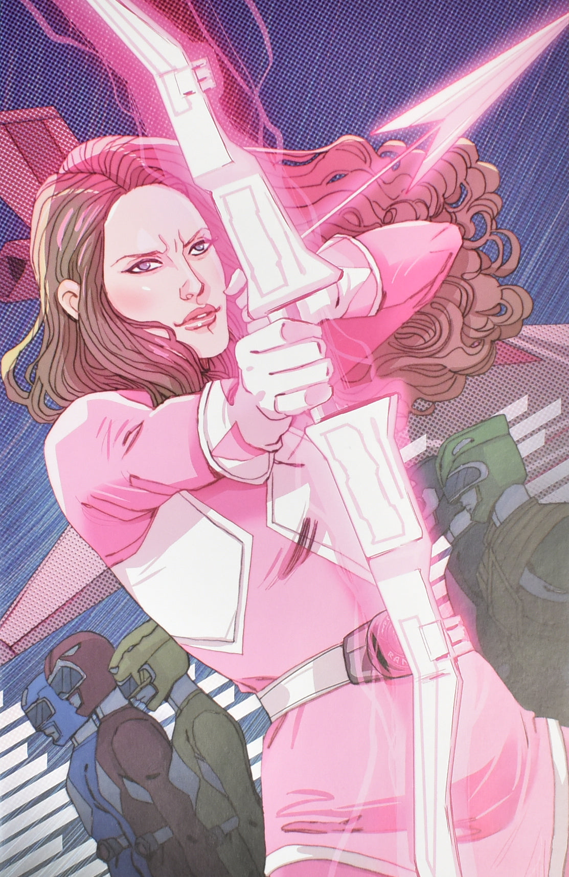 Mighty Morphin power Rangers Pink Ranger Variant Bow and Arrow Book Studios Comi