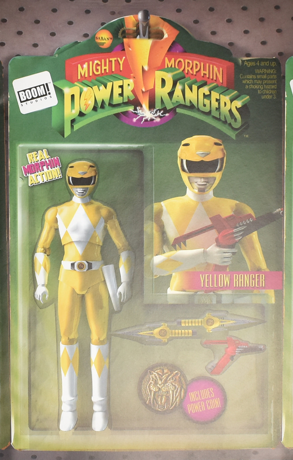 Mighty Morphin Power Rangers Boom Studios Yellow Ranger Variant Action Figure Co