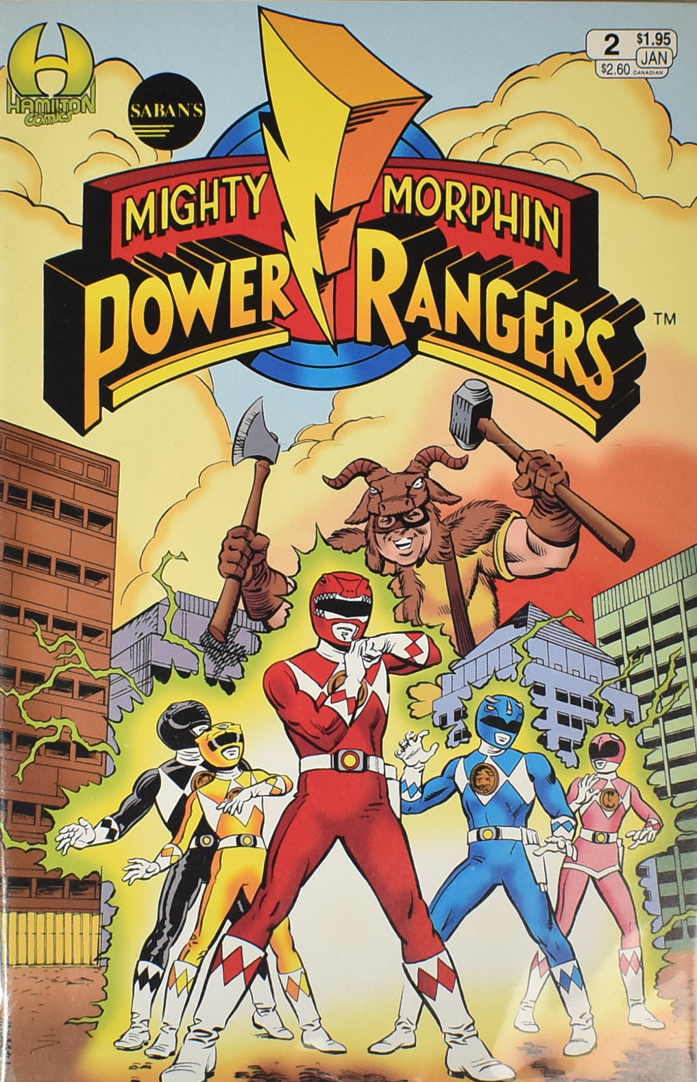 Mighty Morphin Power Rangers Comic Book 2 Sabans Hamilton Comics JAN