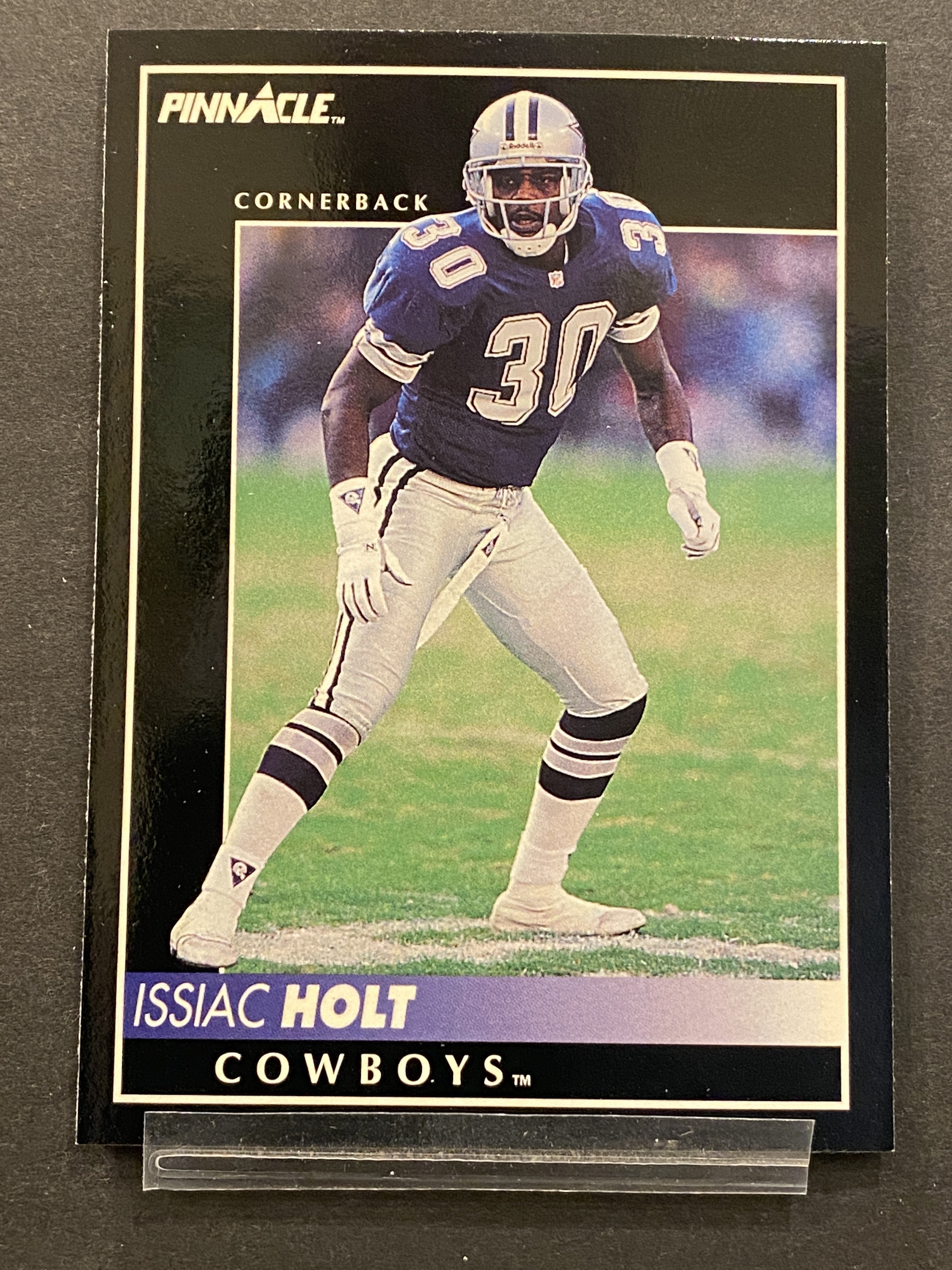 Issiac Holt Pinnacle Football Card Dallas Cowboys