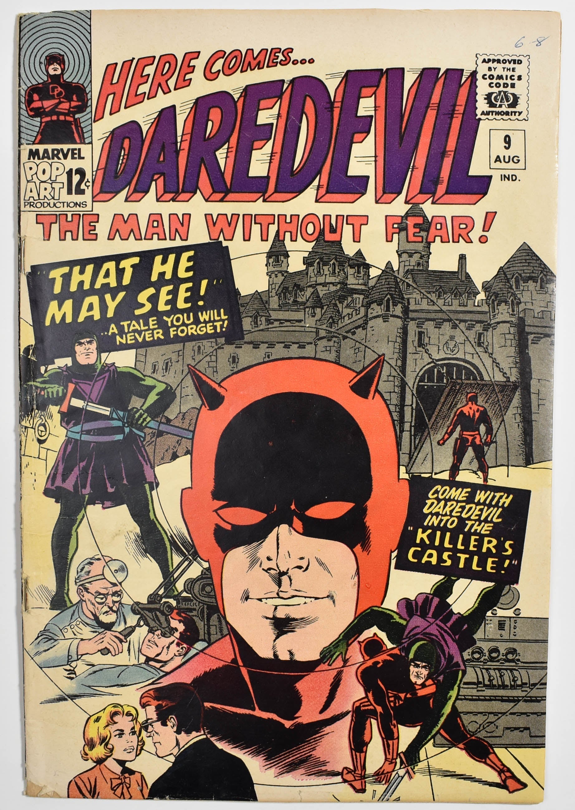 Daredevil #9 Comic Book June 1st 1965 That he May See