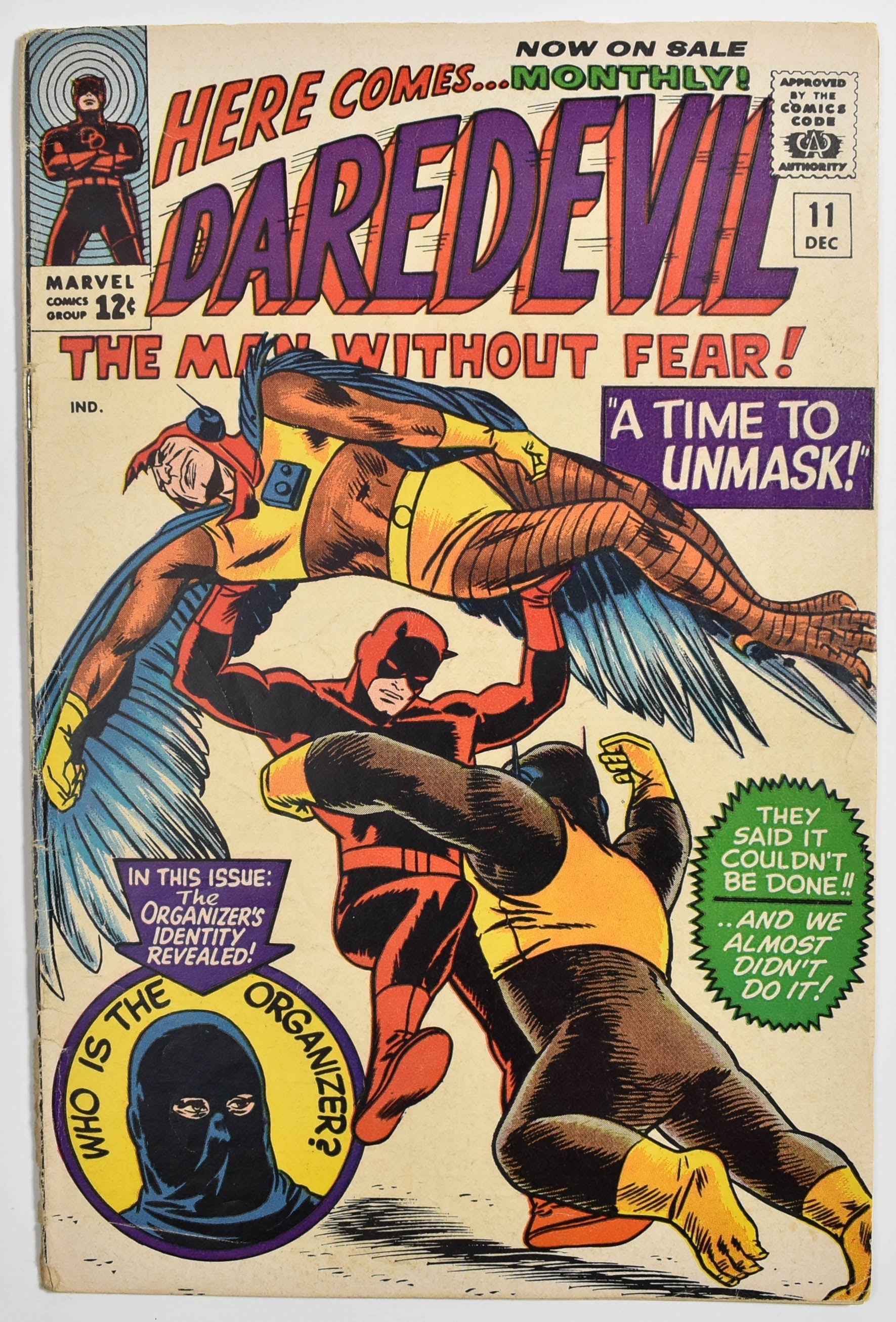 Daredevil Comic Book 11 Oct 11 1965 A time To Unmask