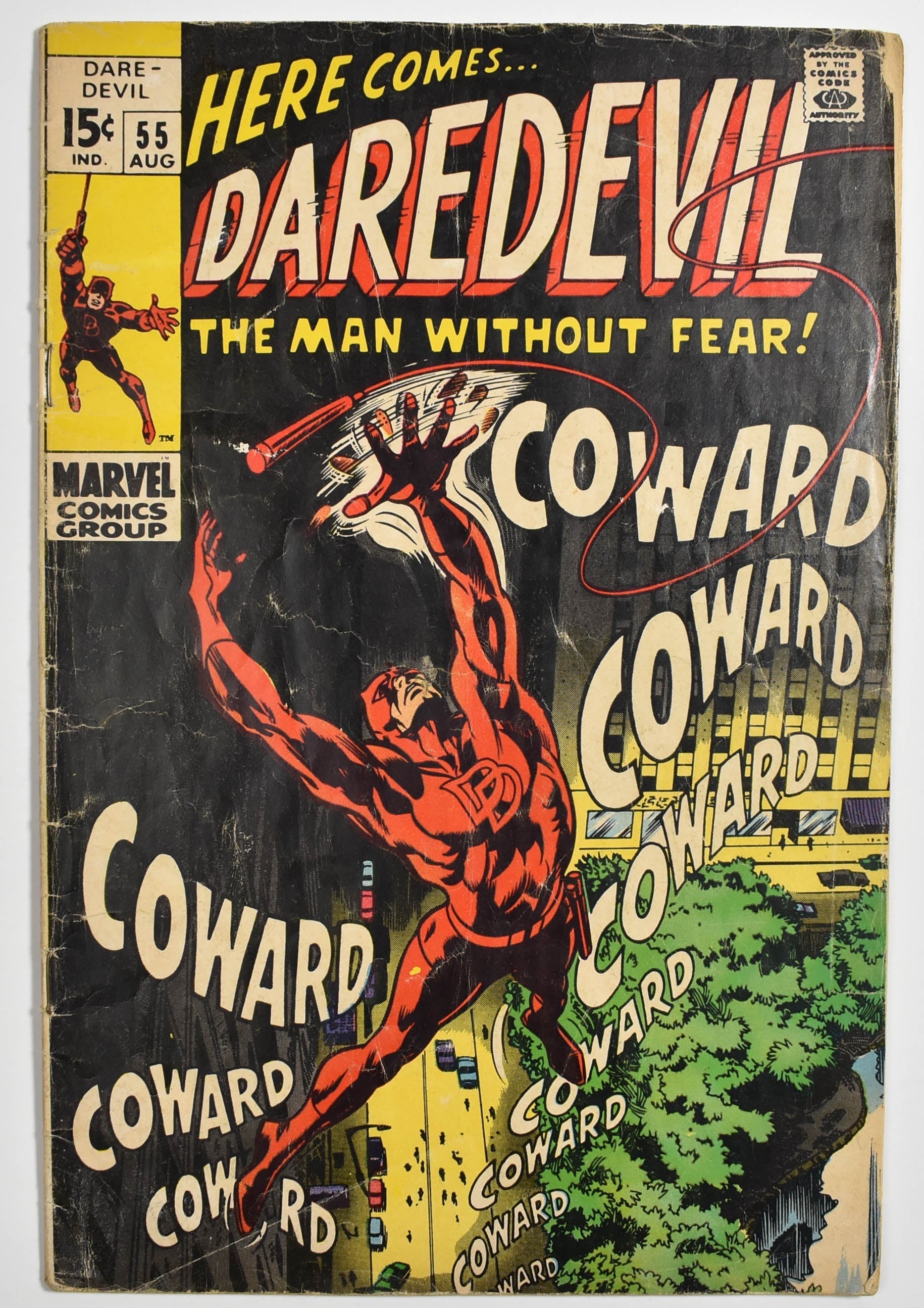 Daredevil Comic Book 55 August 1969 Cry Coward