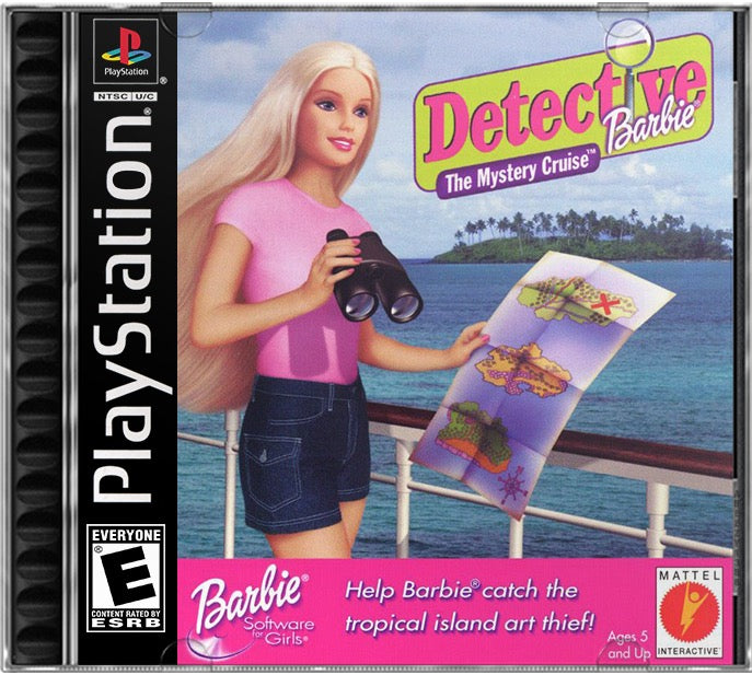Detective Barbie - The Mystery Cruise PS1 Sony Playstation 1 Used Video Game
