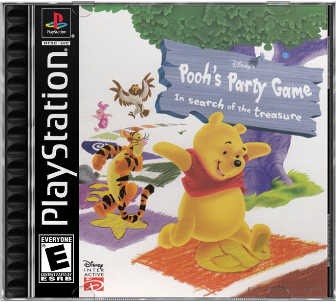 Disney's Pooh's Party Game - In Search of the Treasure PS1 Sony Playstation 1 Used Video Game