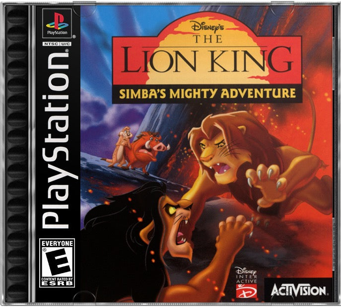 Disney's The Lion King - Simba's Mighty Adventure PS1 Sony Playstation 1 Used Video Game
