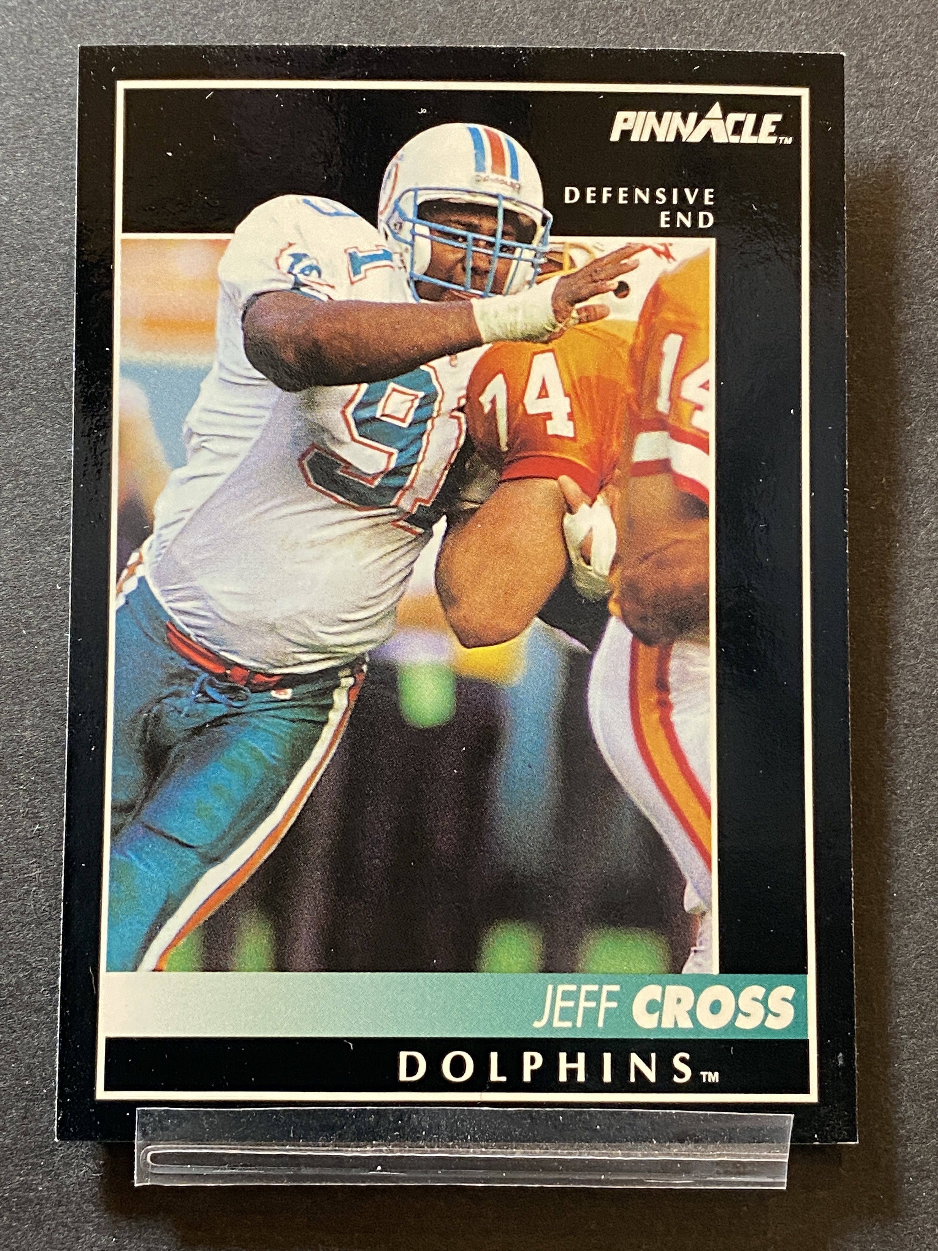 Jeff Cross Pinnacle Football Card Miami Dolphins
