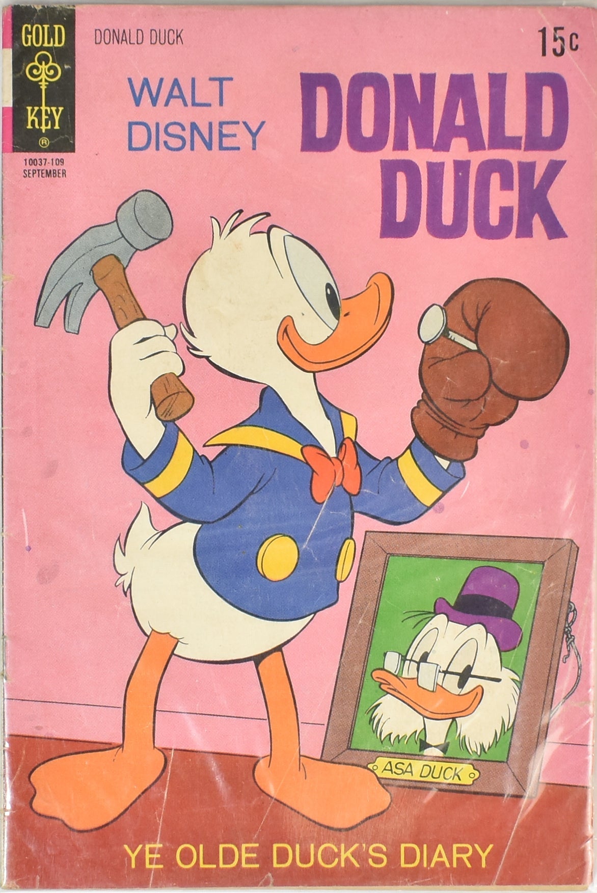 Walt Disney Donald Duck 109 ye Olde Ducks Diary Comic Book Gold Key