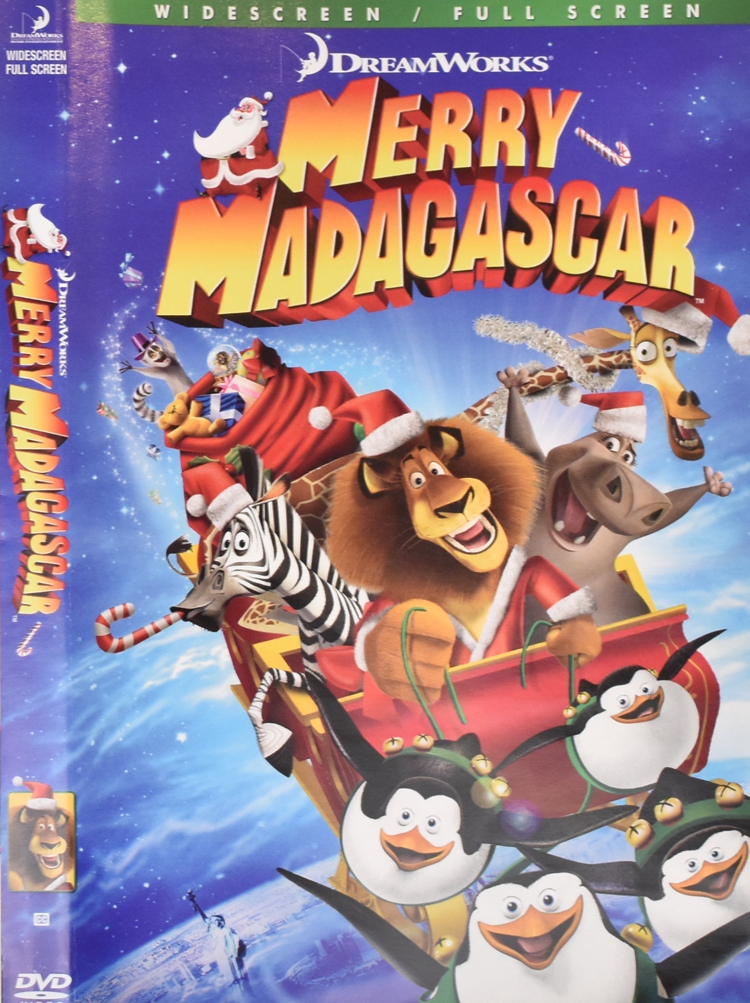 Merry Madagascar Dvd Movie Used Dream Works
