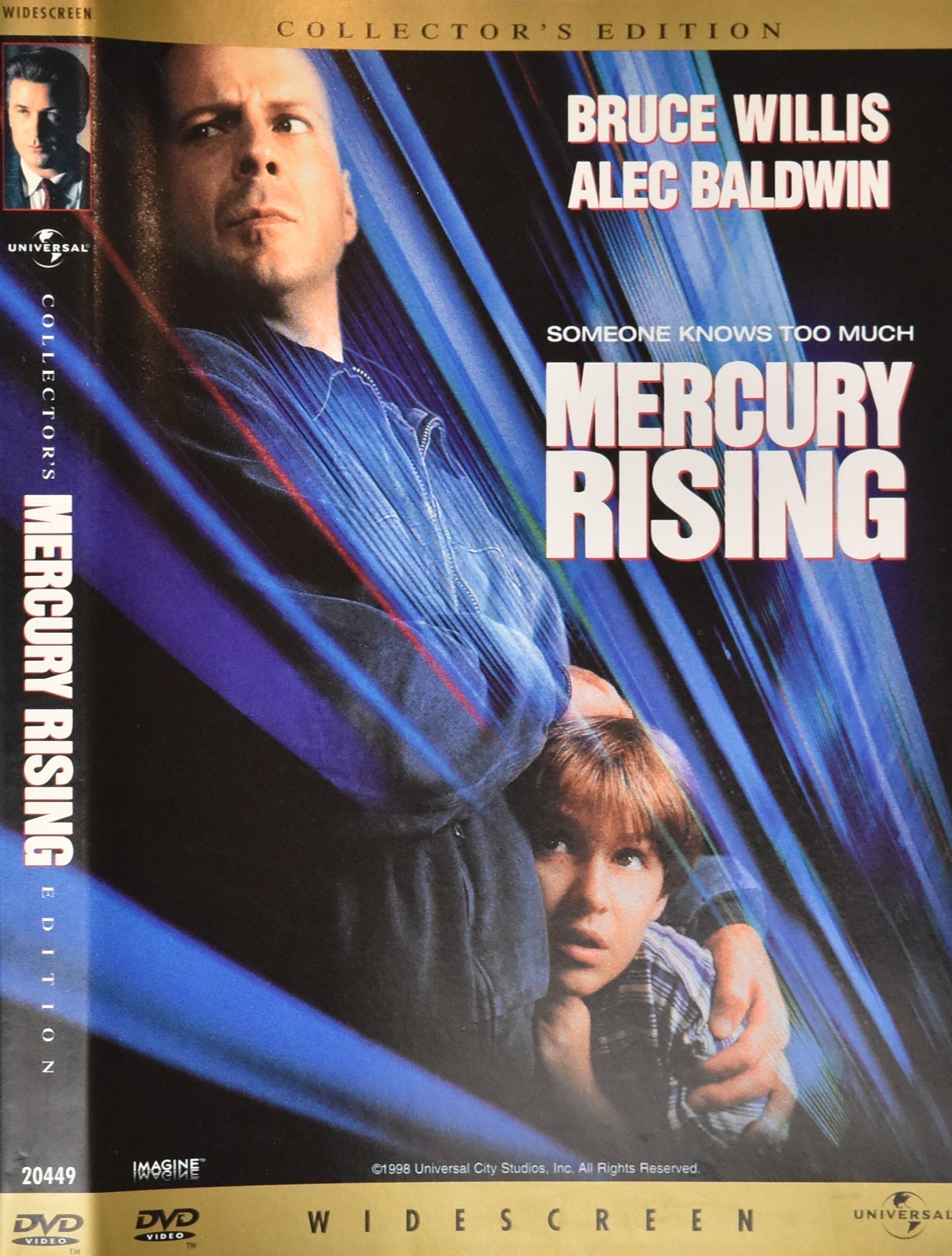 Mercury Rising Dvd Movie Used Bruce Willis