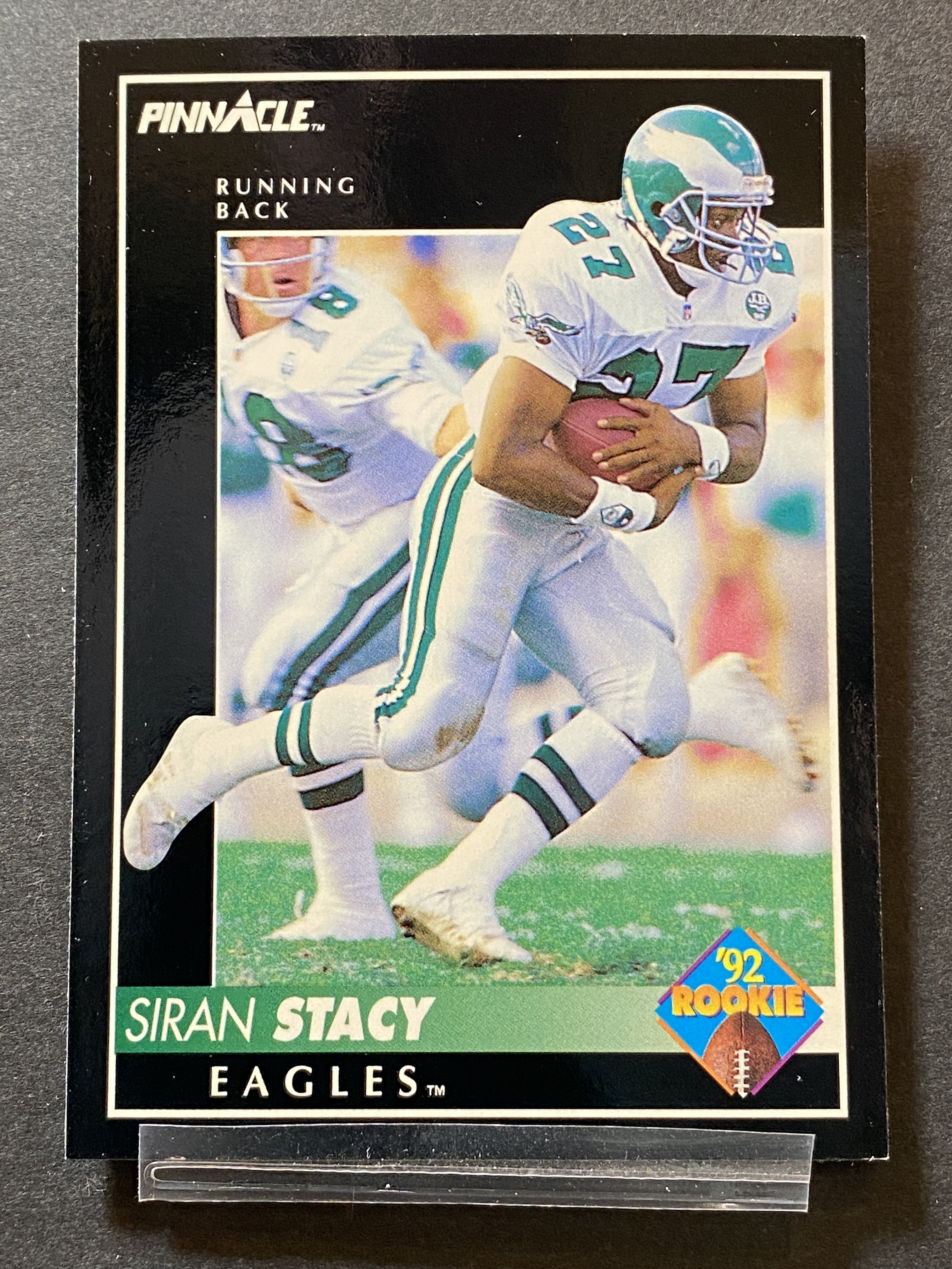 Siran Stacy Pinnacle Football Card Philadelphia Eagles
