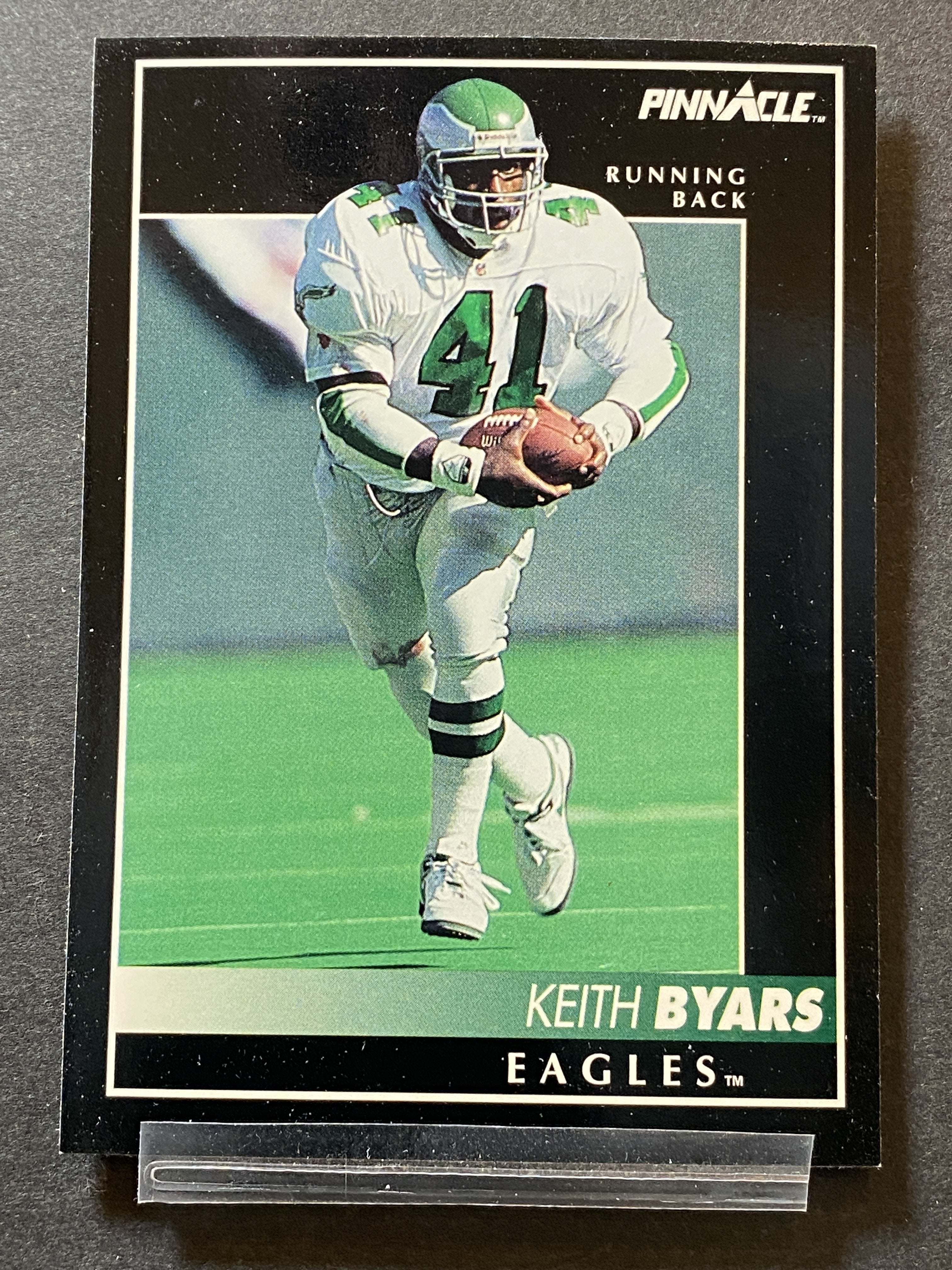 Keith Byars Pinnacle Football Card Philadelphia Eagles