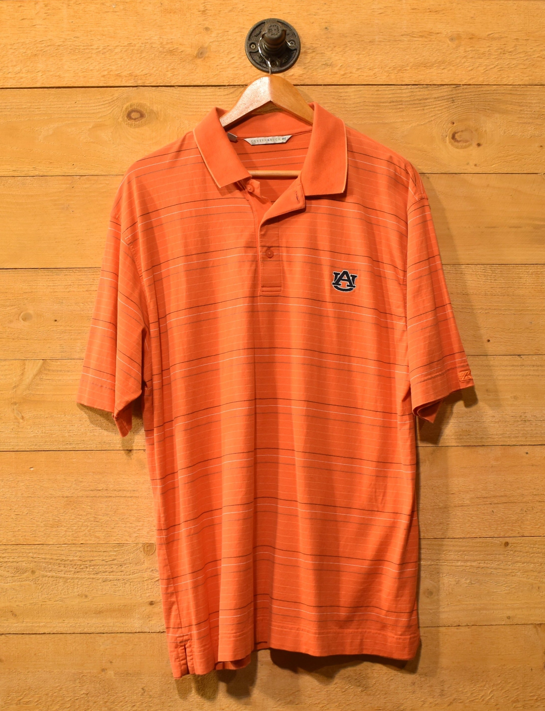 Mens Polo Top UA NCAA College Shirt Orange Large