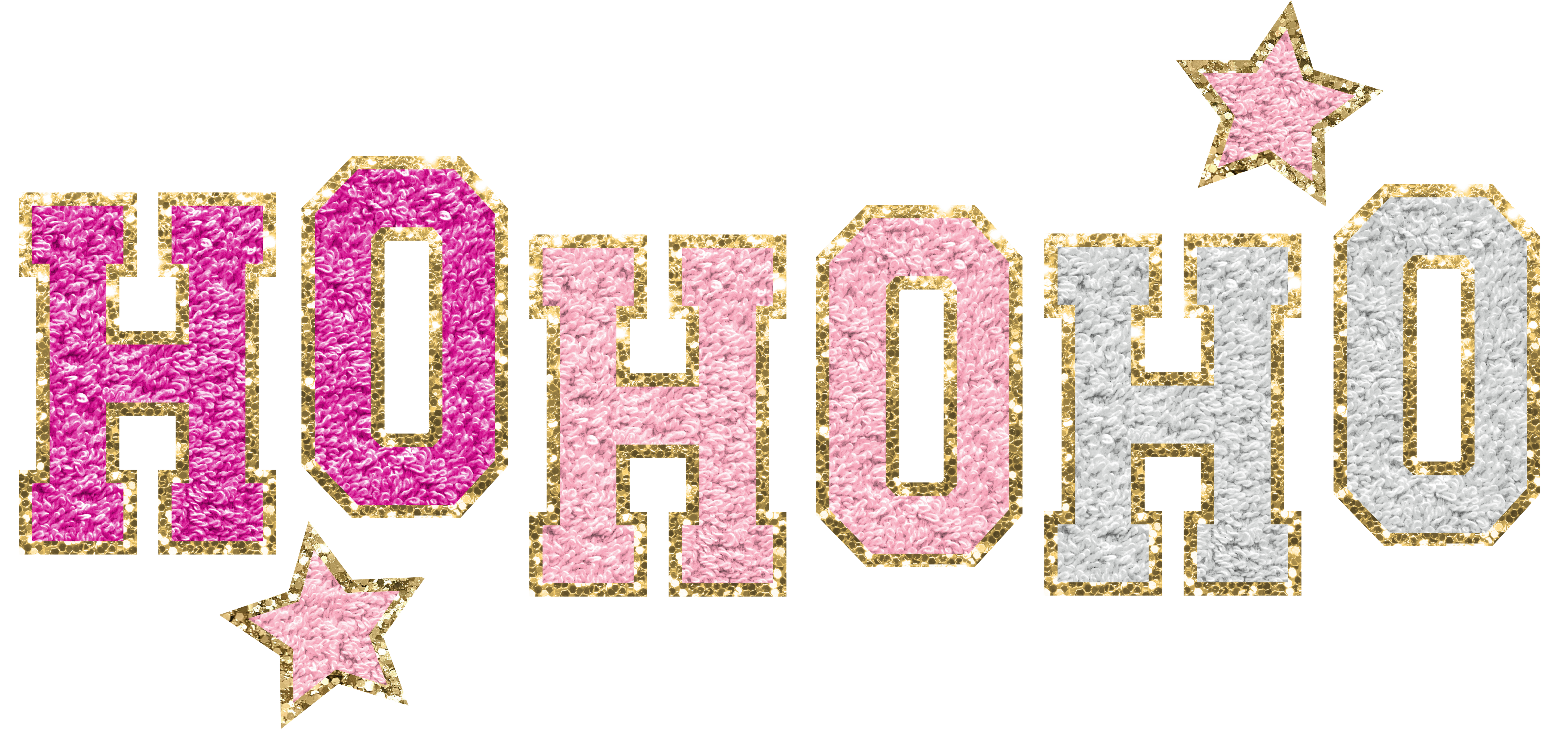 Glitter Patch Ho Ho Ho