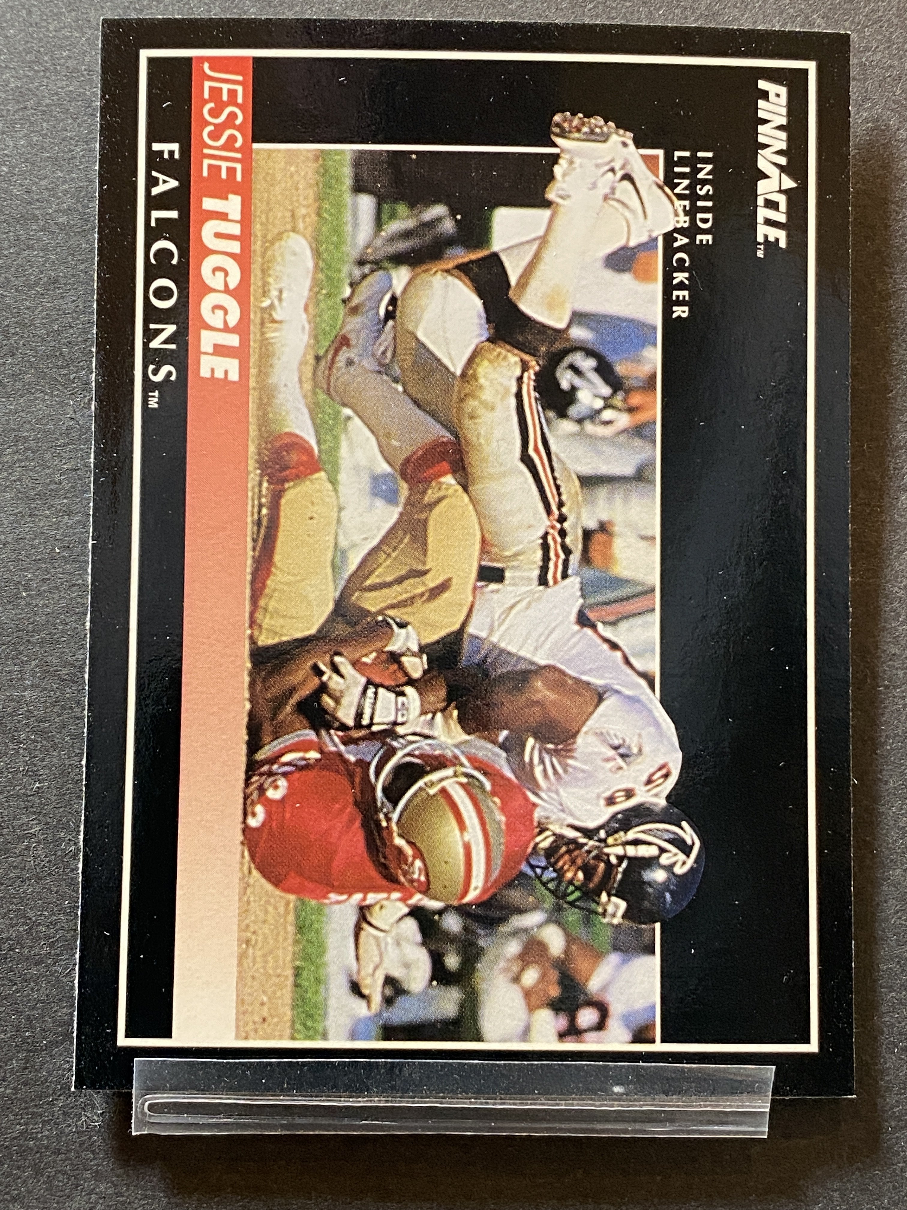 Jessie Tuggle Pinnacle Football Card Atlanta Falcons