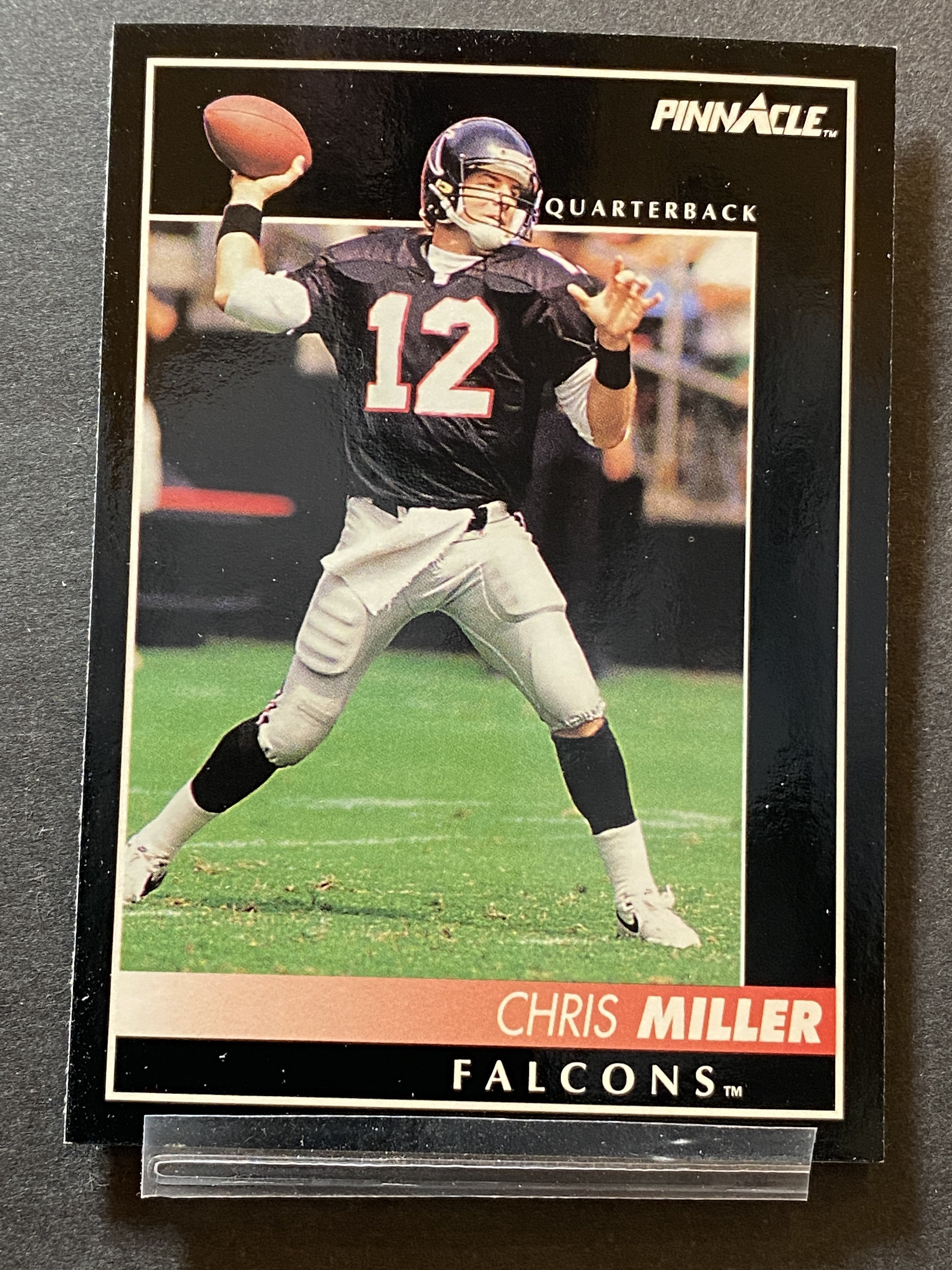 Chris Miller Pinnacle Football Card Atlanta Falcons
