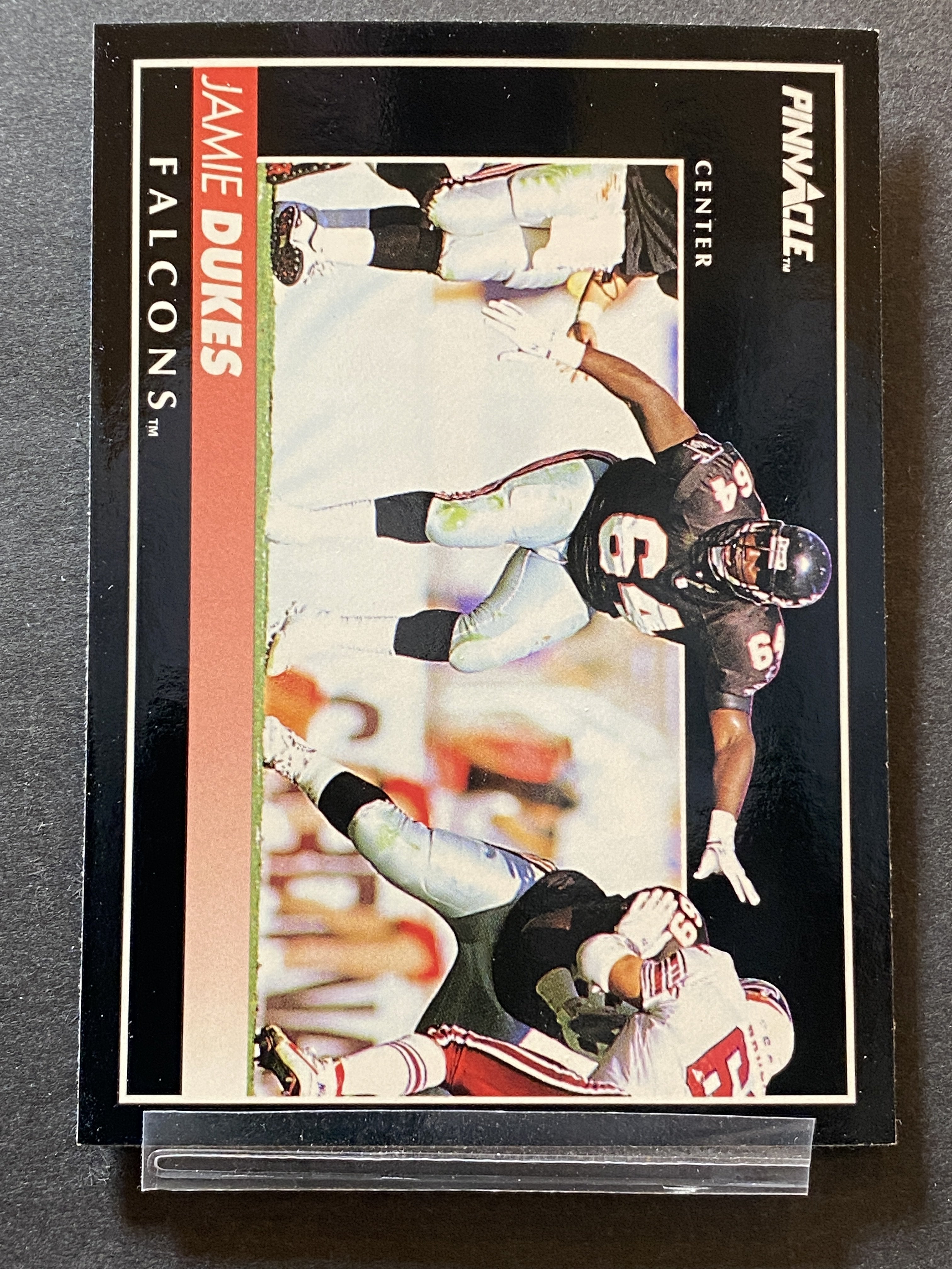 Jamie Dukes Pinnacle Football Card Atlanta Falcons