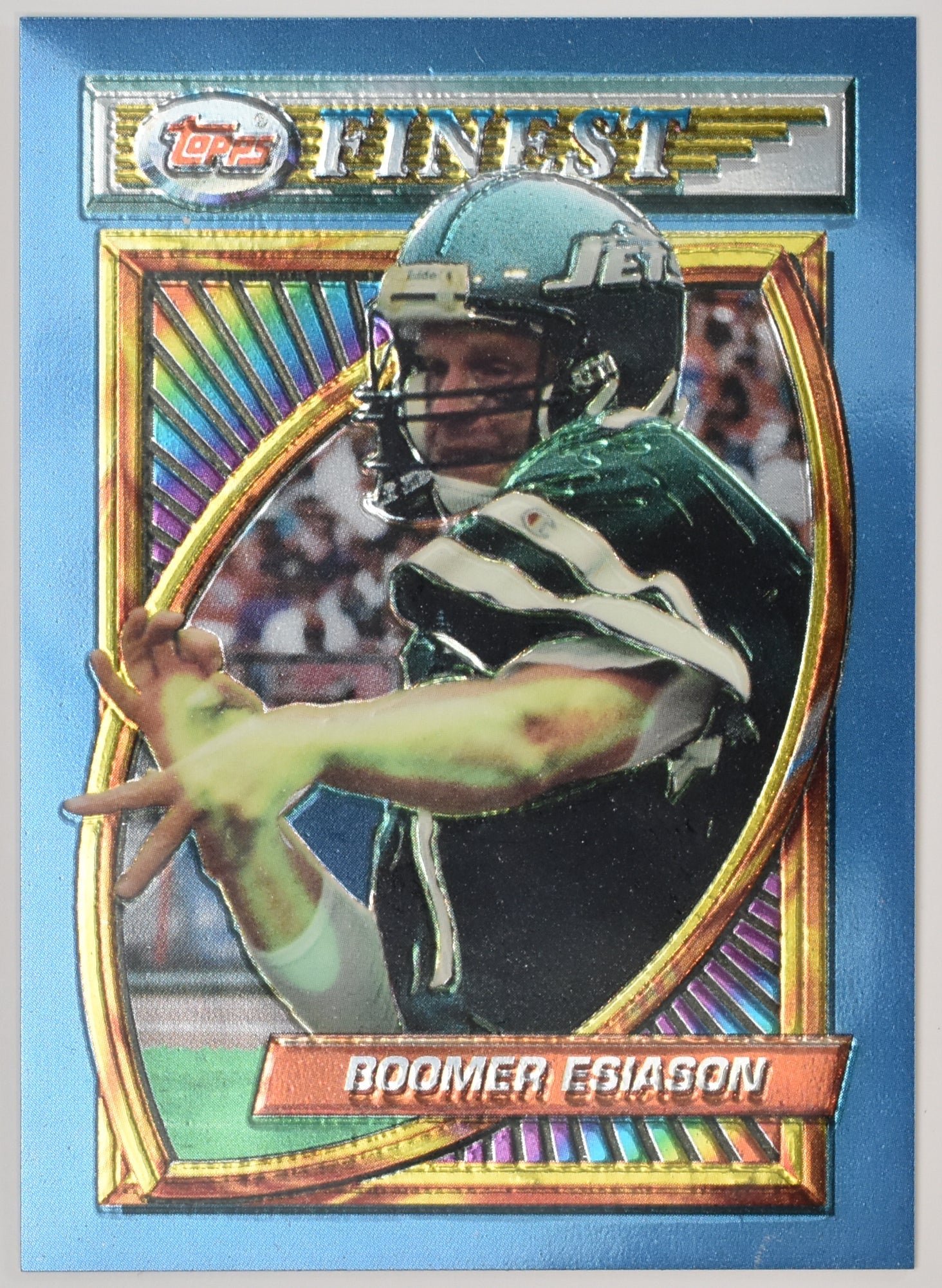 Boomer Esiason Topps Finest 99 1994 Football Card New York Jets