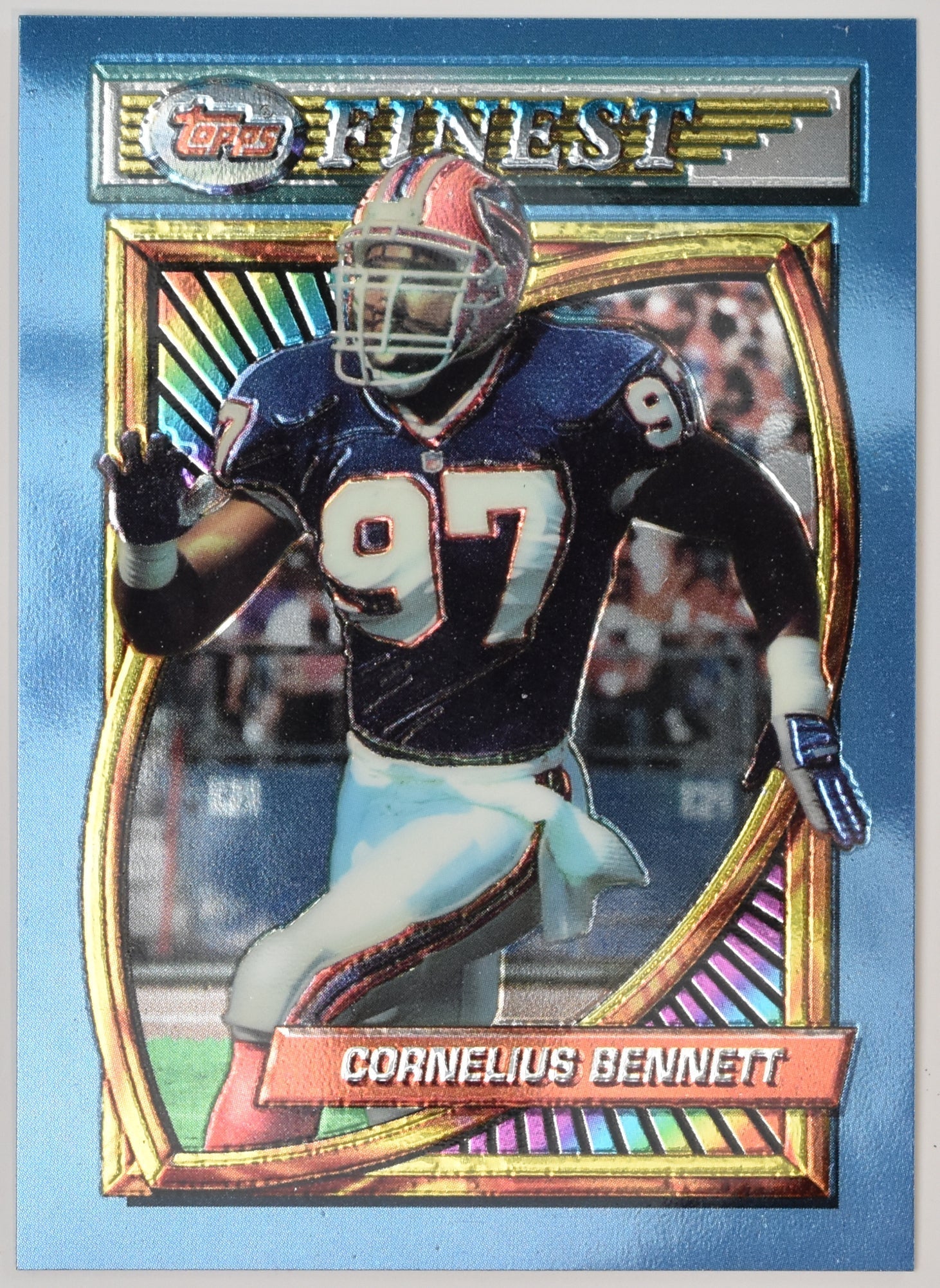 Cornelius Bennett Topps Finest 125 1994 Football Card Buffalo Bills