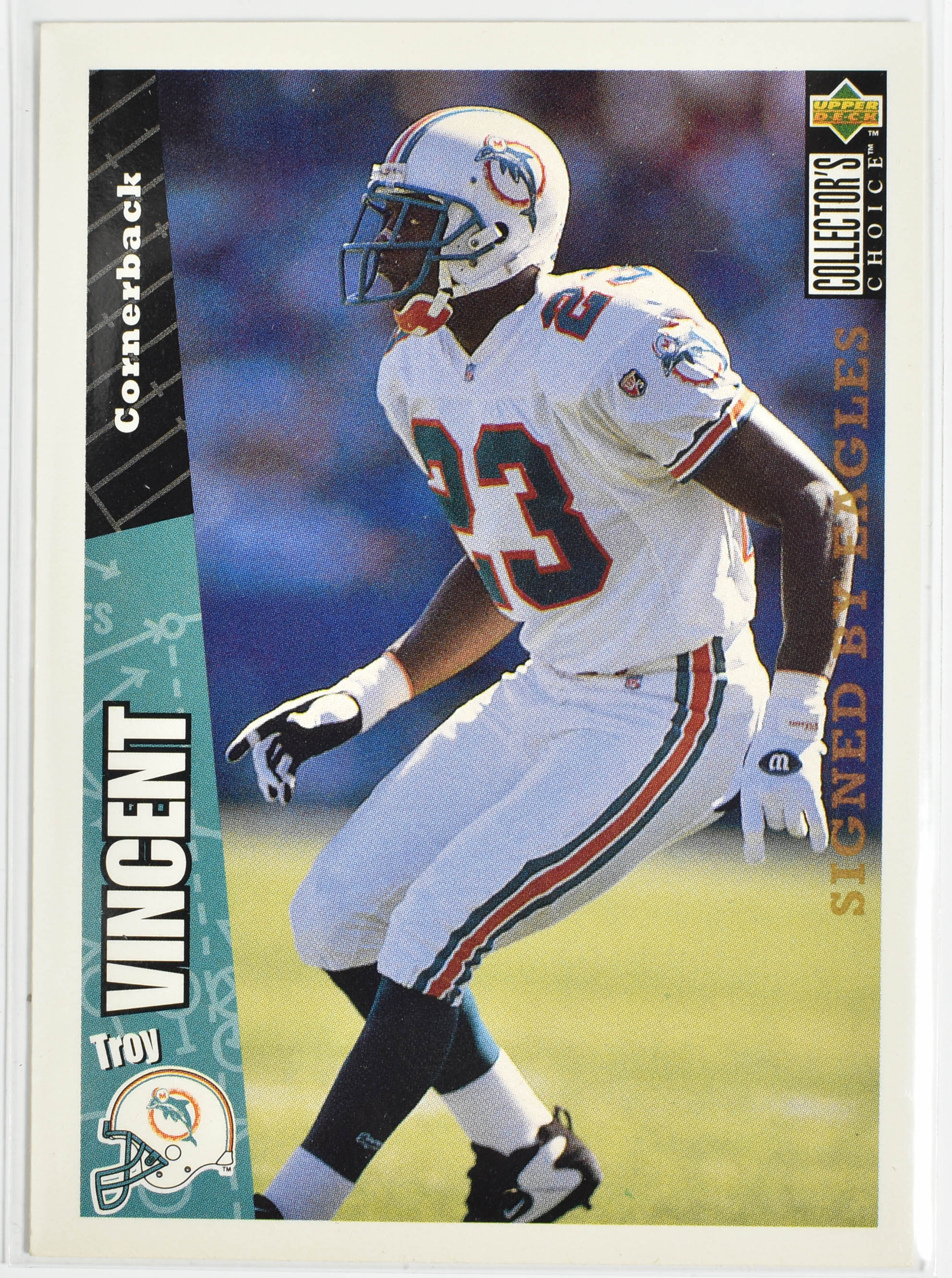 Troy Vincent 94 Upper Deck 1996 Miami Dolphins