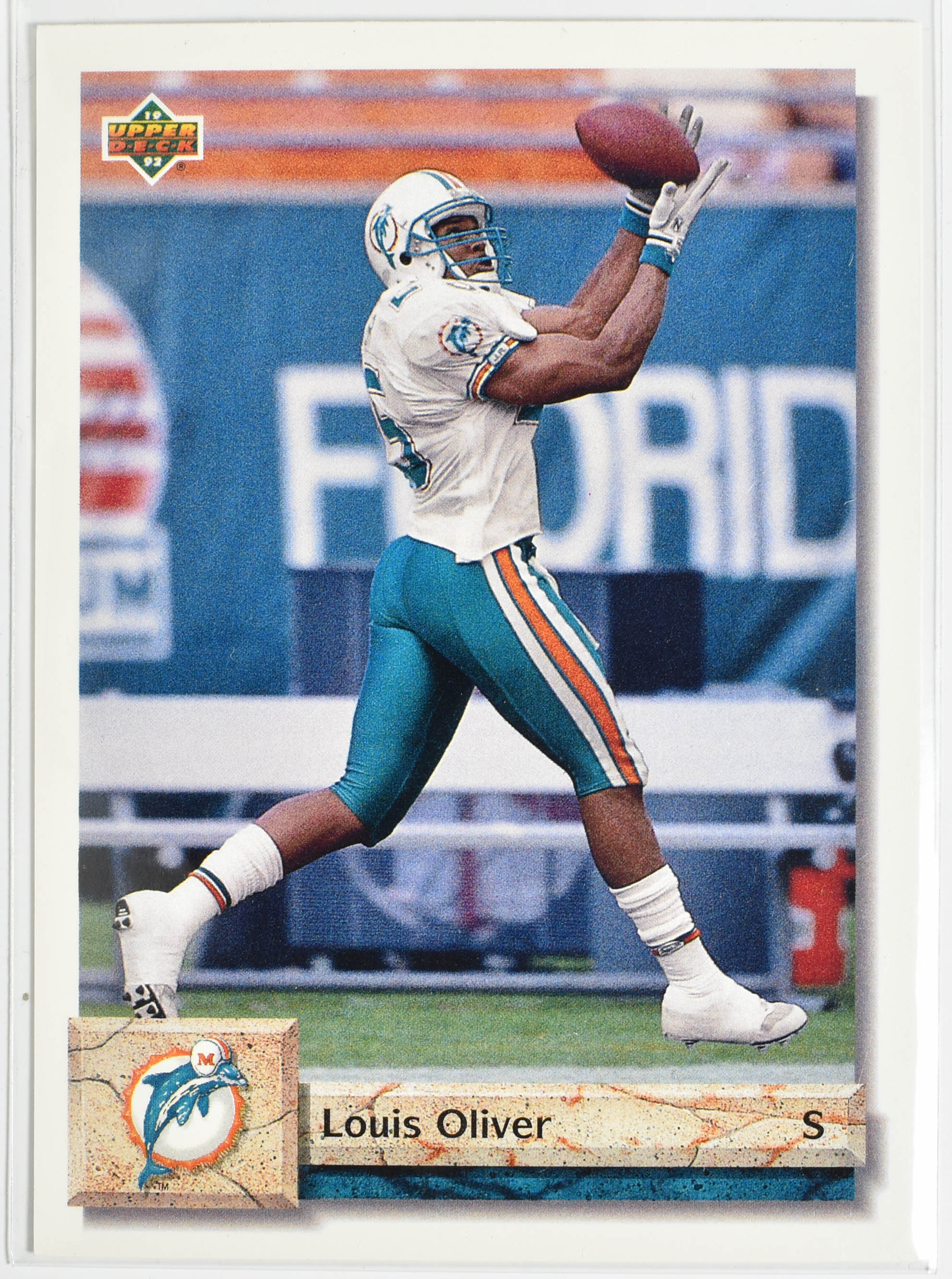 Louis Oliver 399 Upper Deck 1992 Miami Dolphins