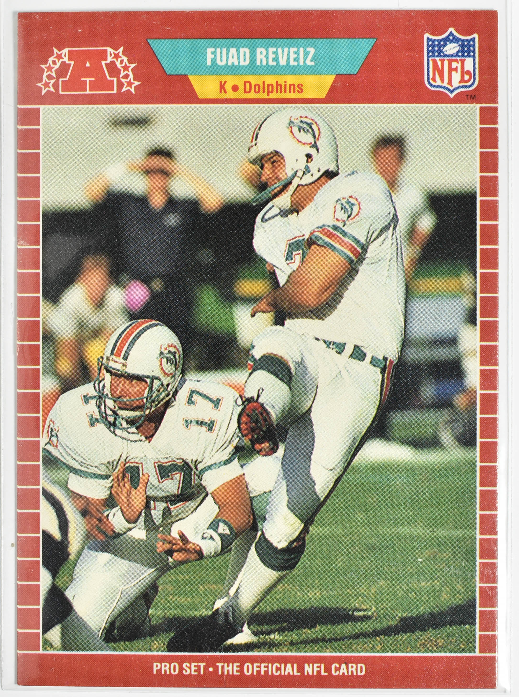 Fuad Reveiz 222 Pro Set 1989 Miami Dolphins