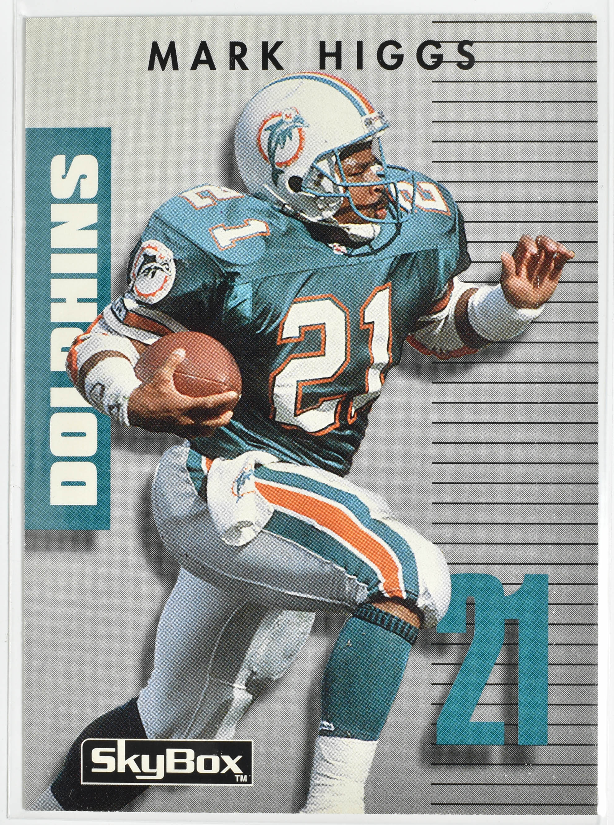 Mark Higgs 040 Sky Box 1992 Miami Dolphins