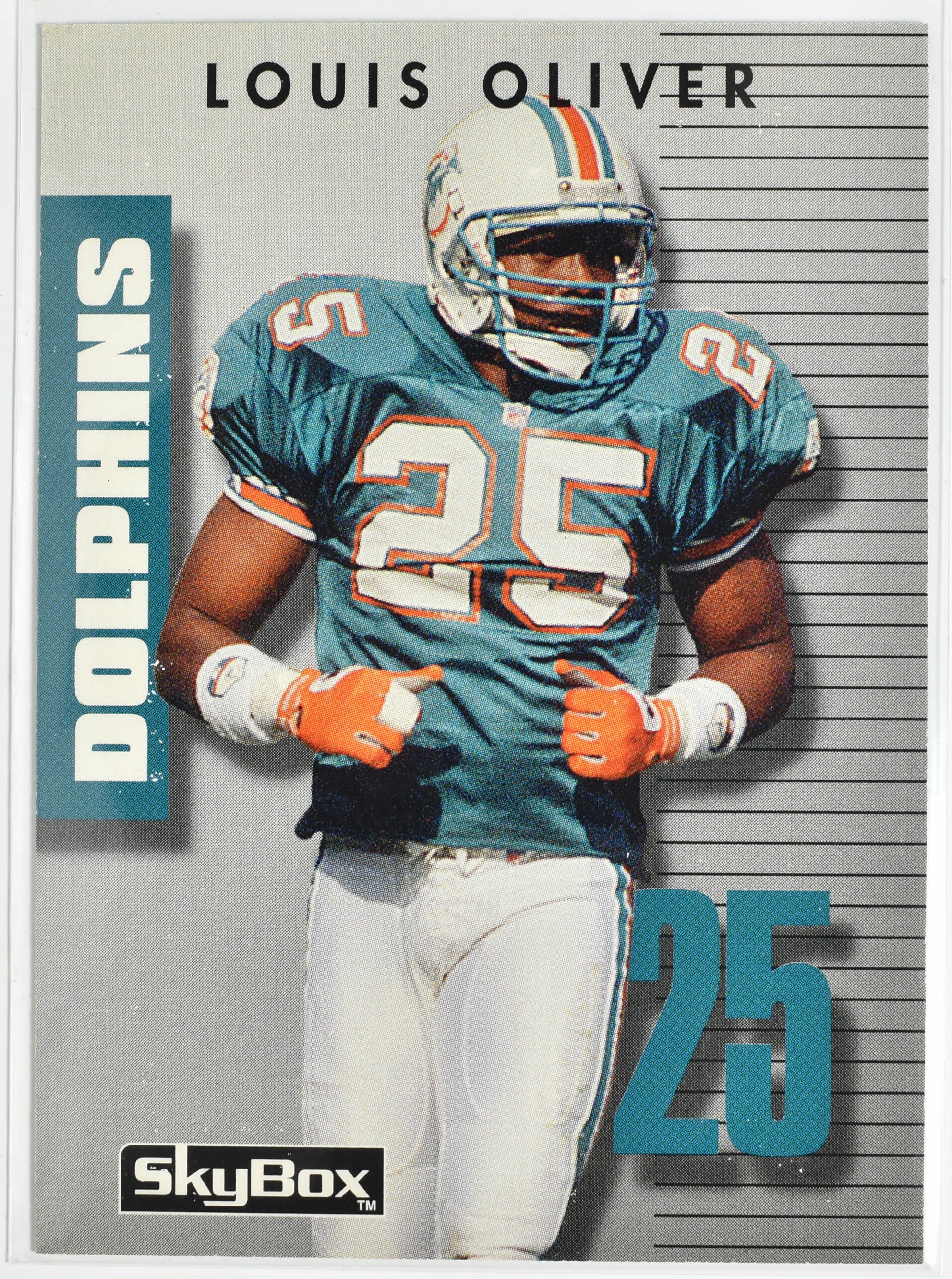 Louis Oliver 093 Sky Box 1992 Miami Dolphins