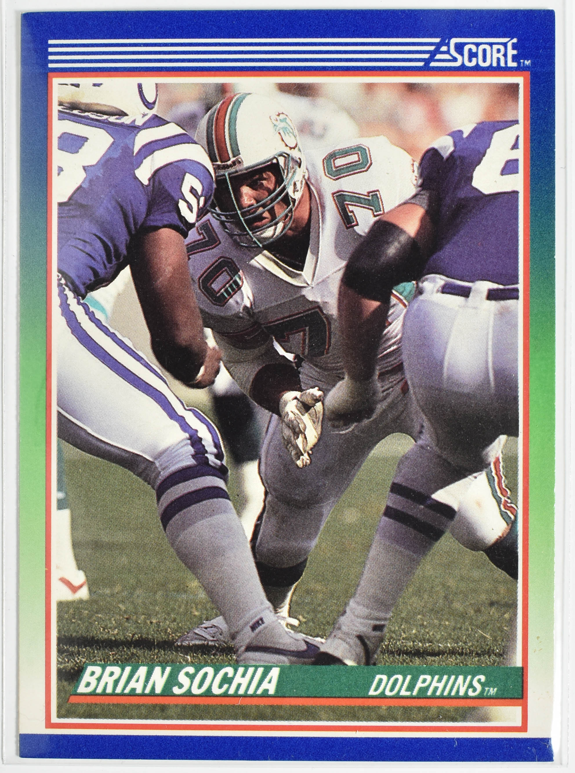 Brian Sochia Score 88 1990 Miami Dolphins