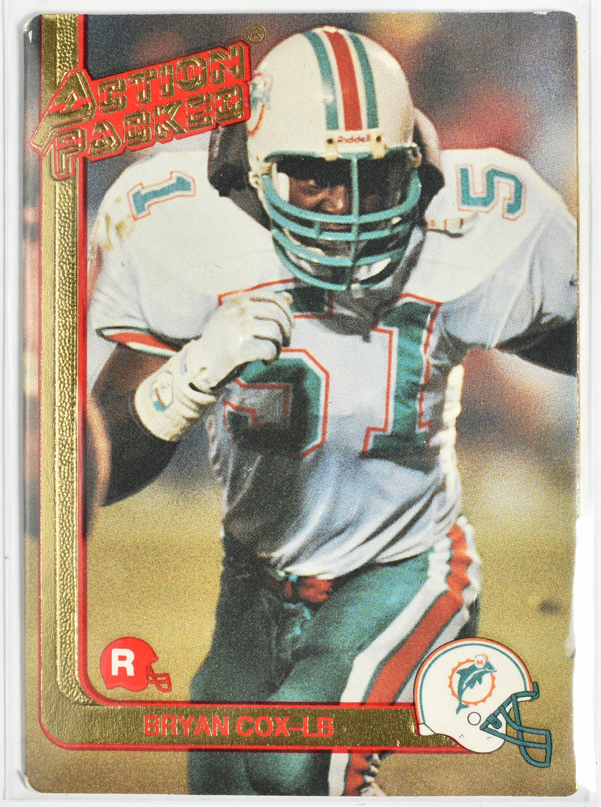 Bryan Cox 73 Action Packed 91 Miami Dolphins